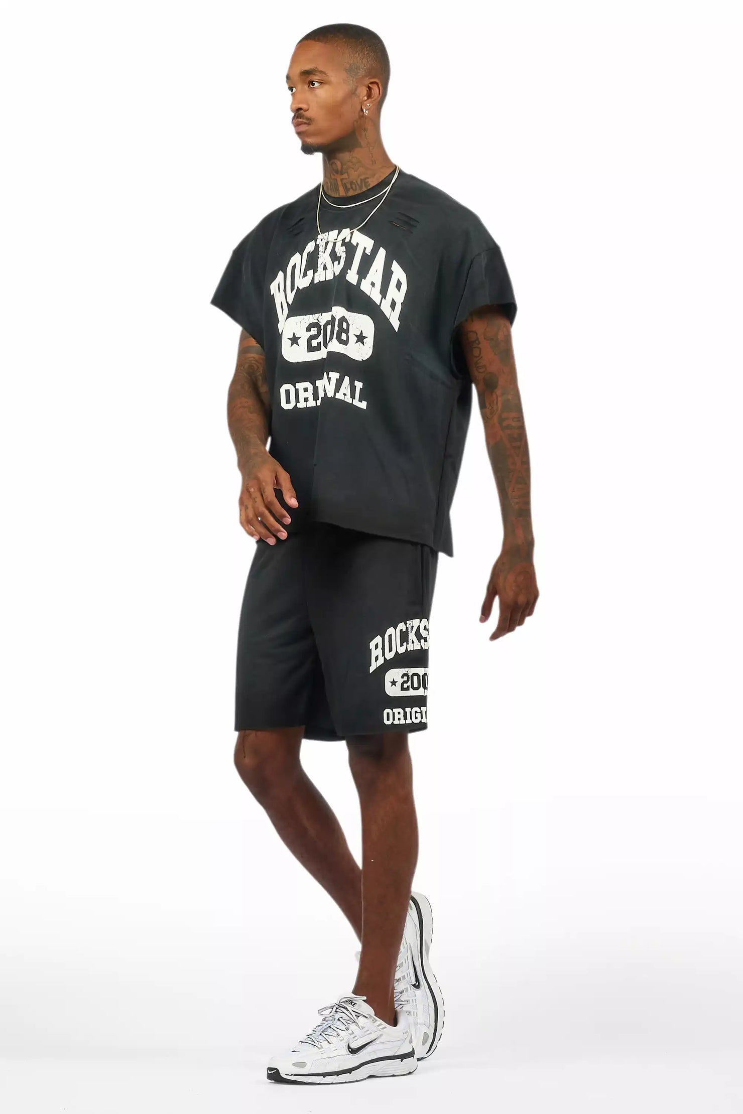 Uppercut Black T-Shirt/Short Set