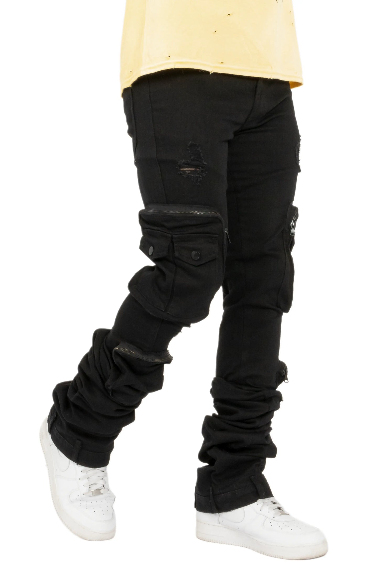 Shane Black Super Stacked Flare Jean