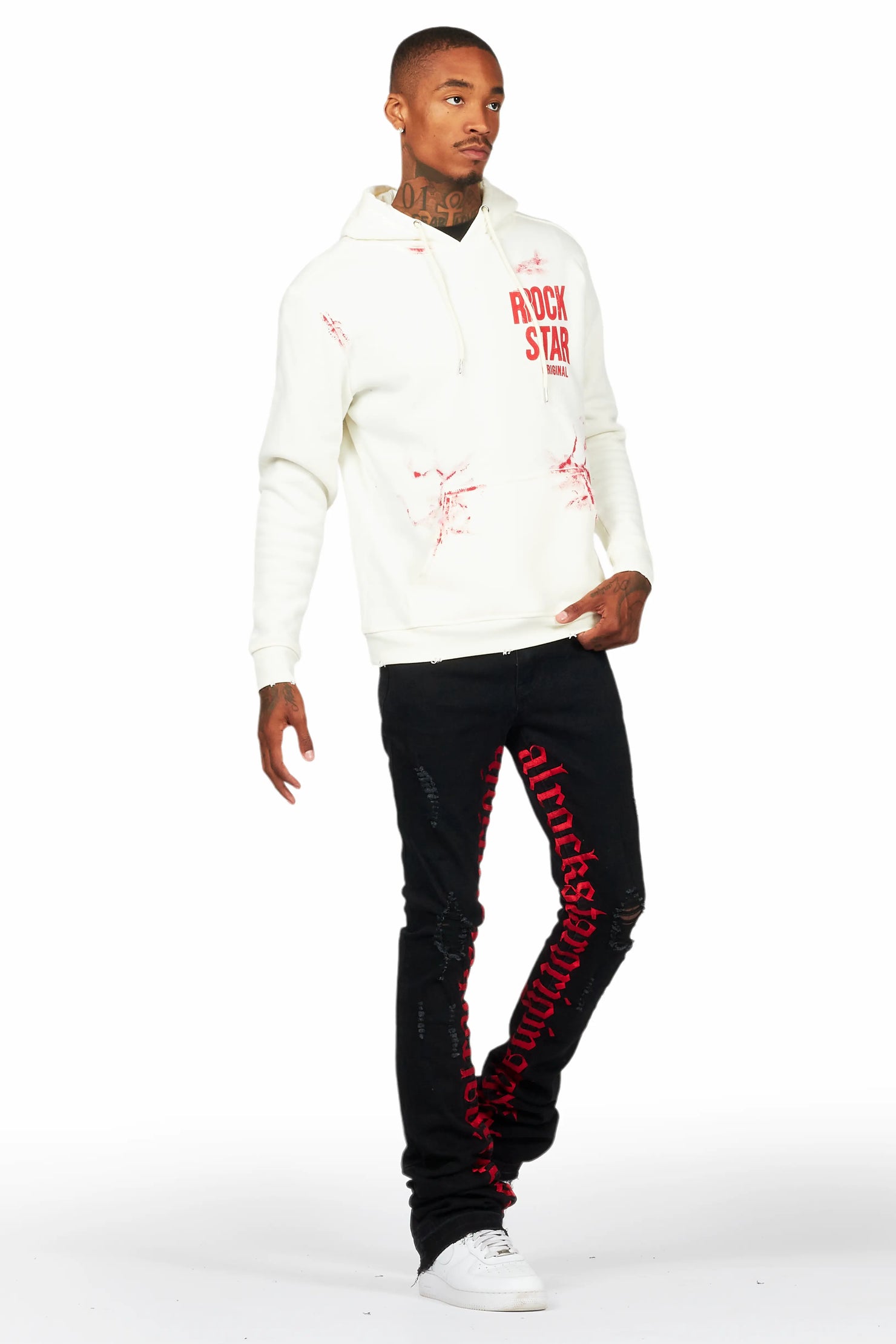 Colette Black Super Stacked Flare Jean