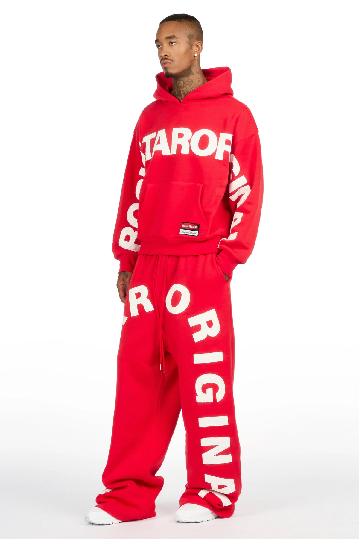 Kirin Red Hoodie/Baggy Pant Track Set