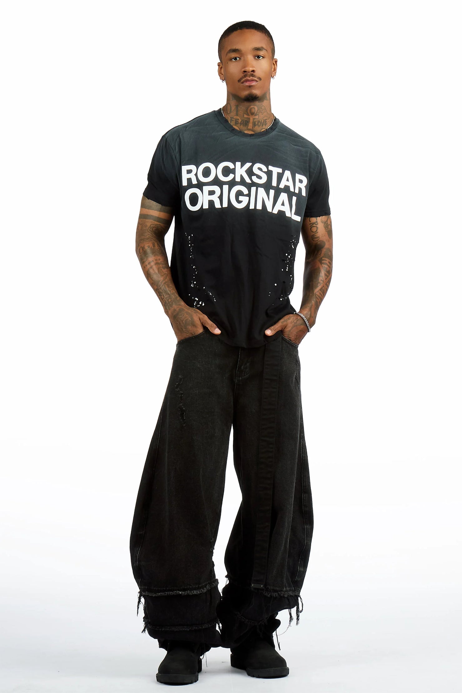 Reign Black Oversized Graphic T-Shirt