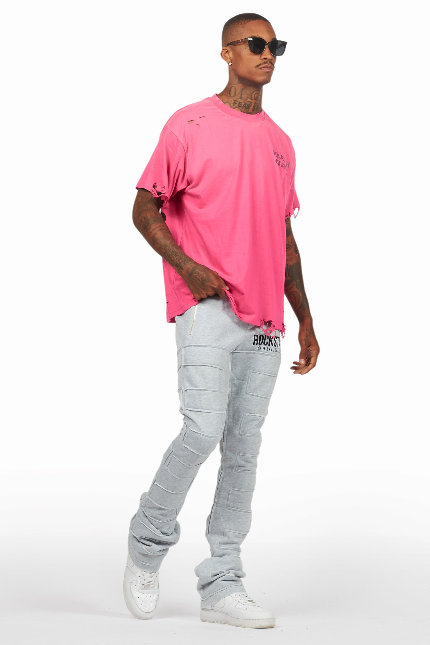 Drako Fuchsia Oversized Graphic T-Shirt