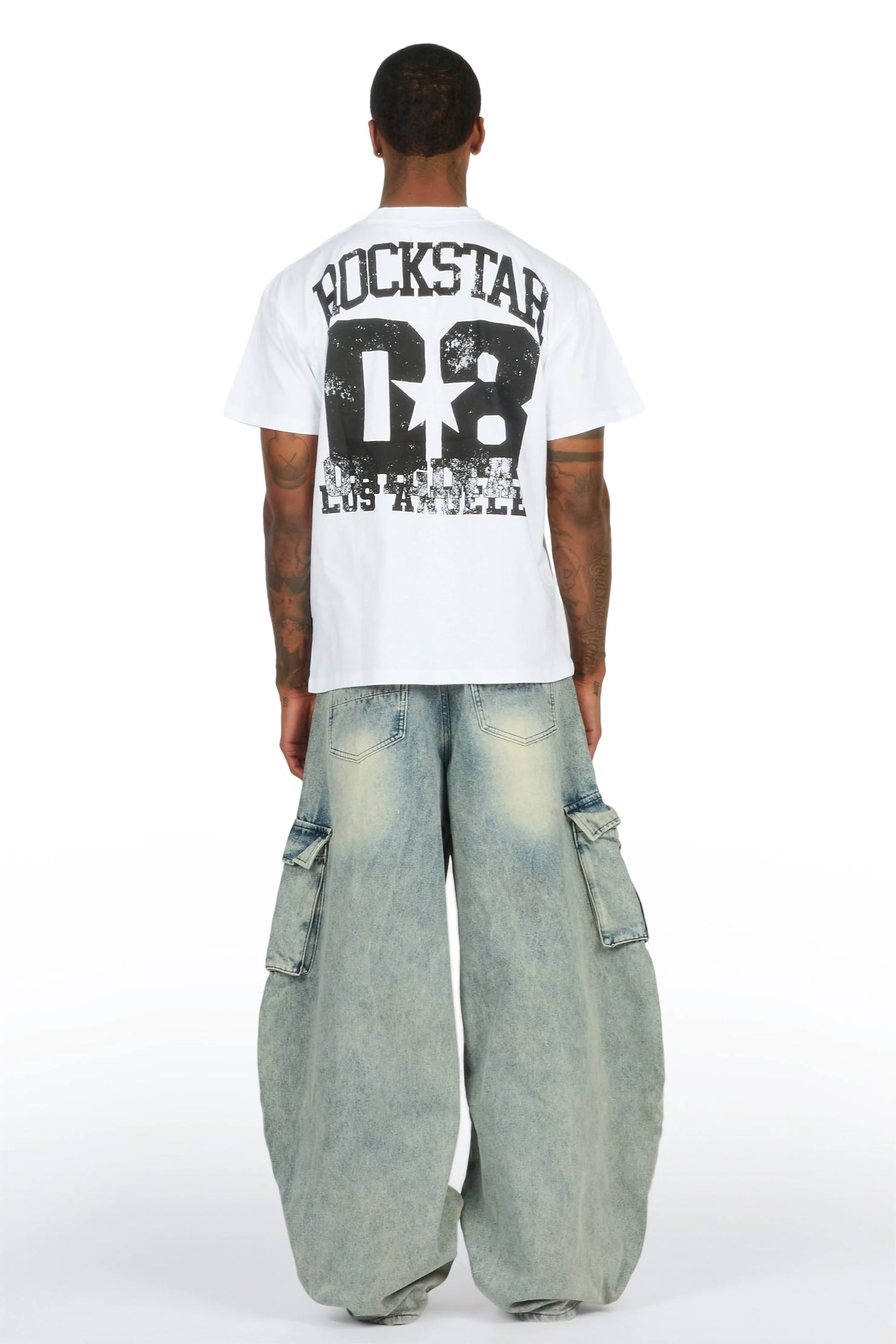Zionte Light Blue Barrel Fit Jean