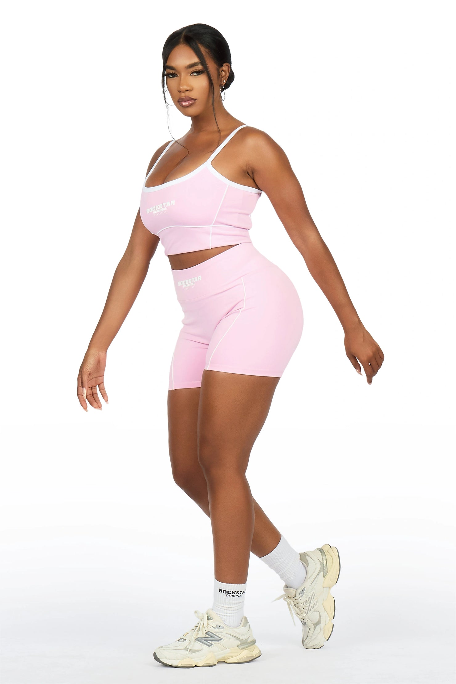 Lamiria Pink Active Bike Short Set