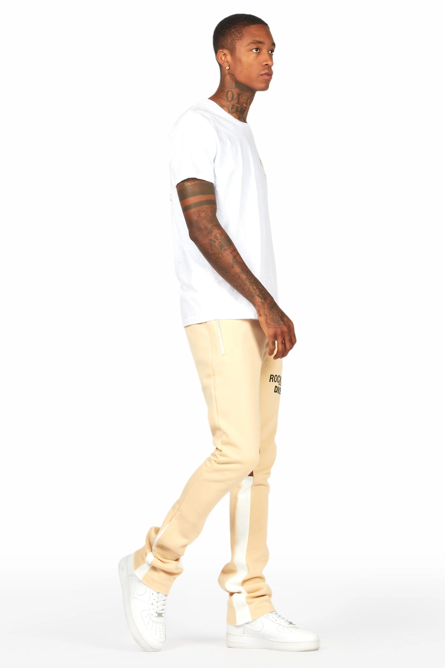 Alpine Beige/Black Stacked Flare Pant