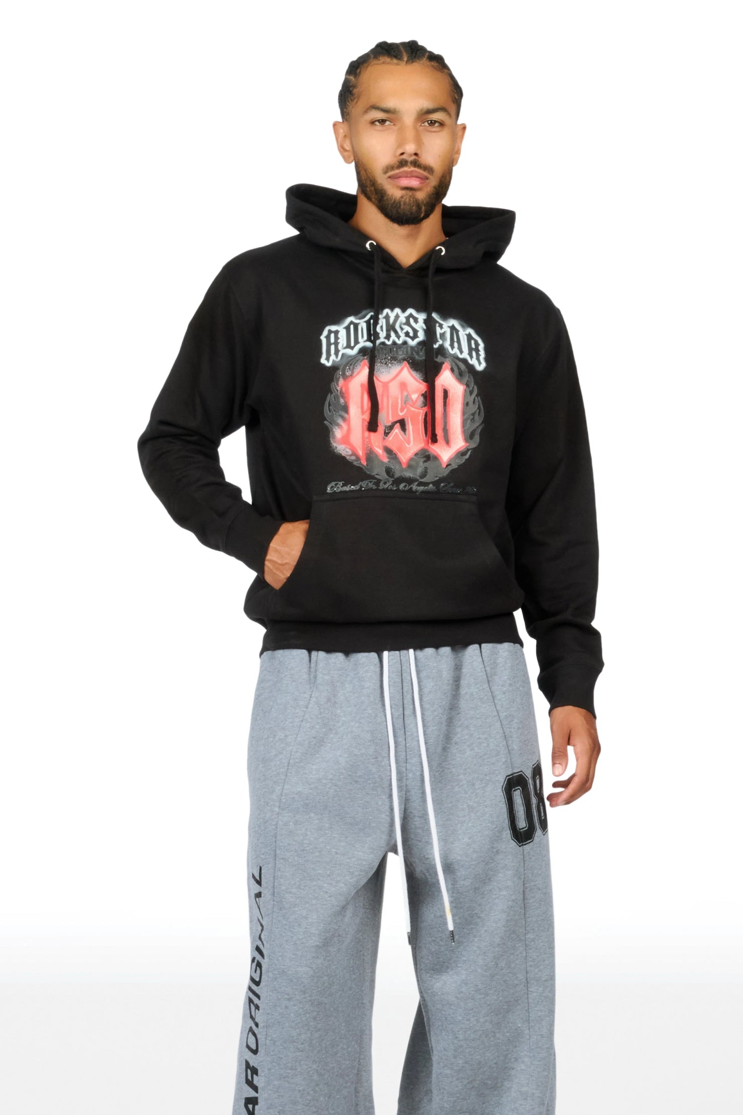 Dante Black Graphic Hoodie