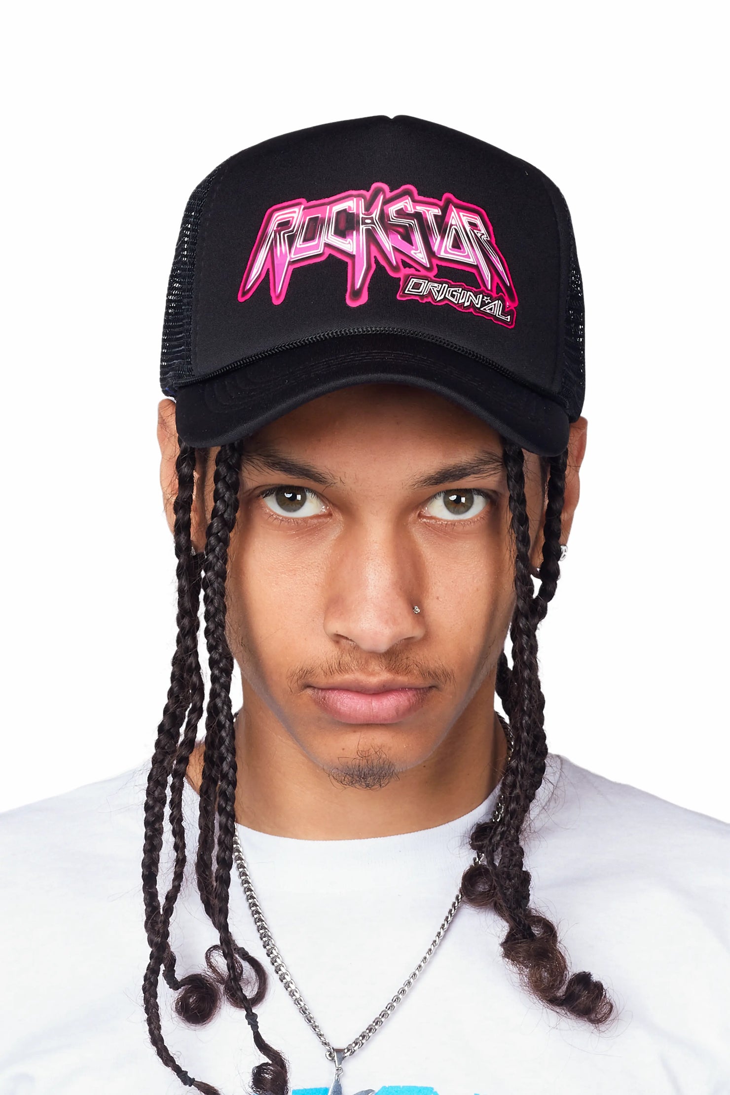 Callen Black Graphic Trucker Hat