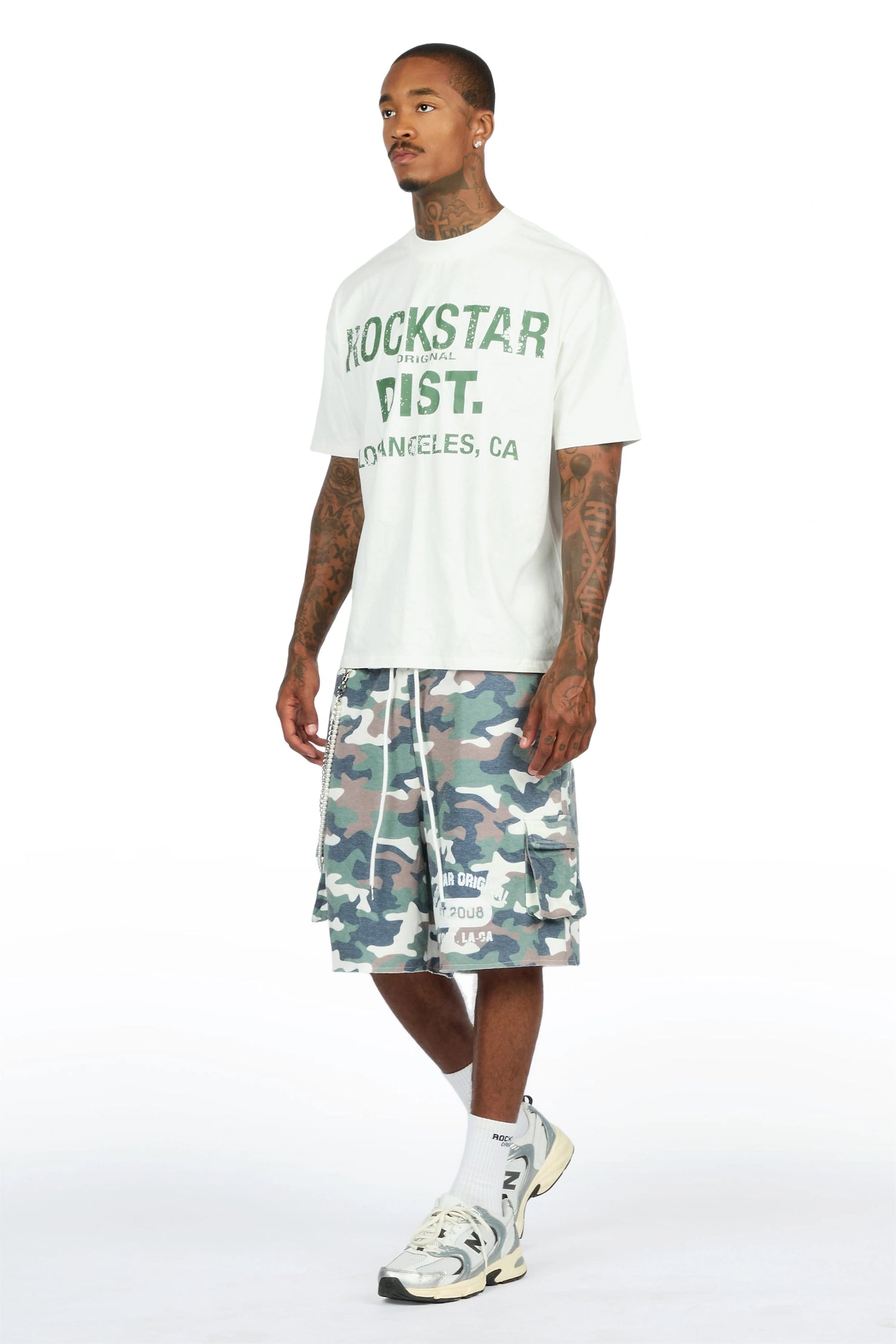 Alexander Camo T-Shirt Double Waisted Jort Set