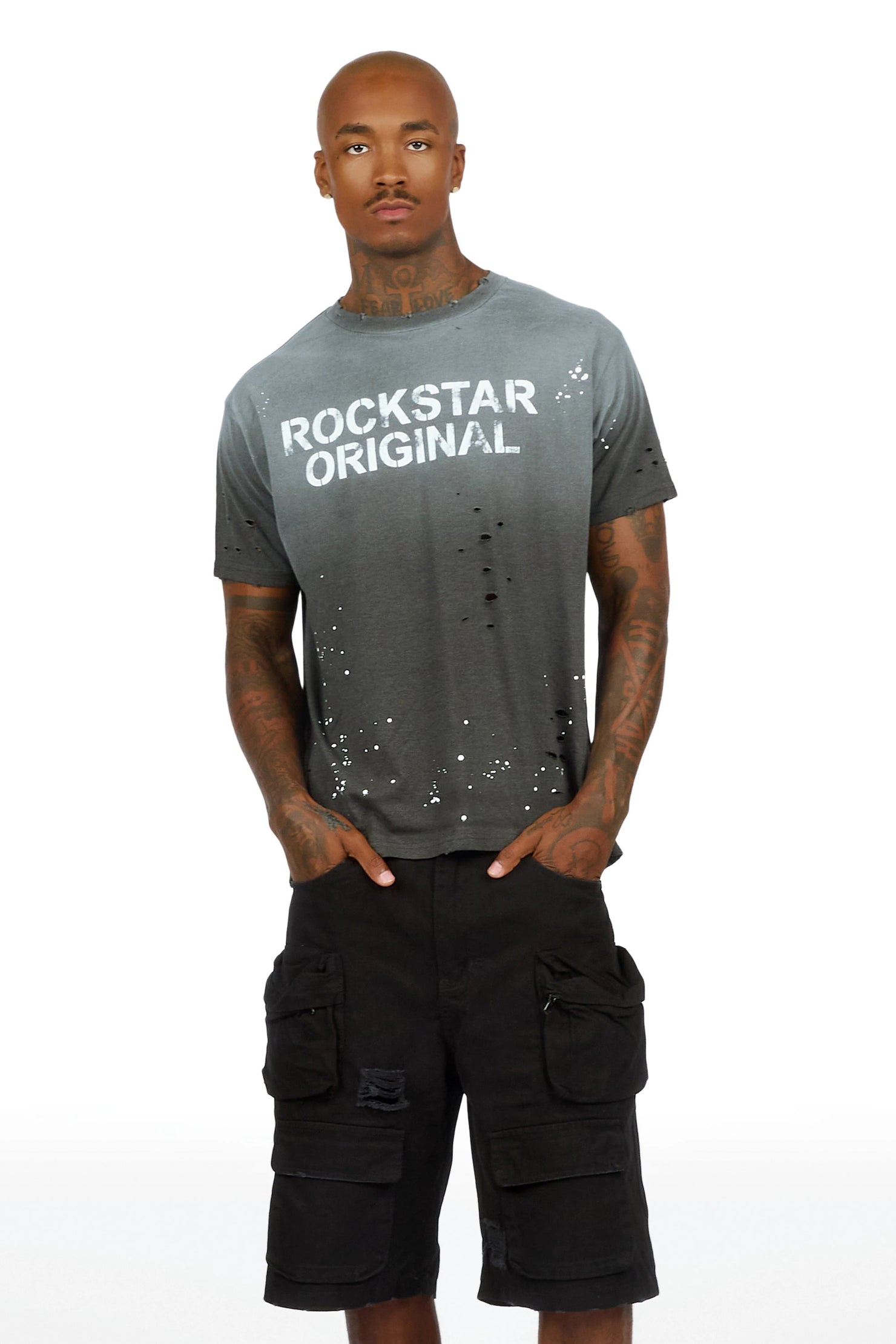Reign Charcoal Oversized Graphic T-Shirt