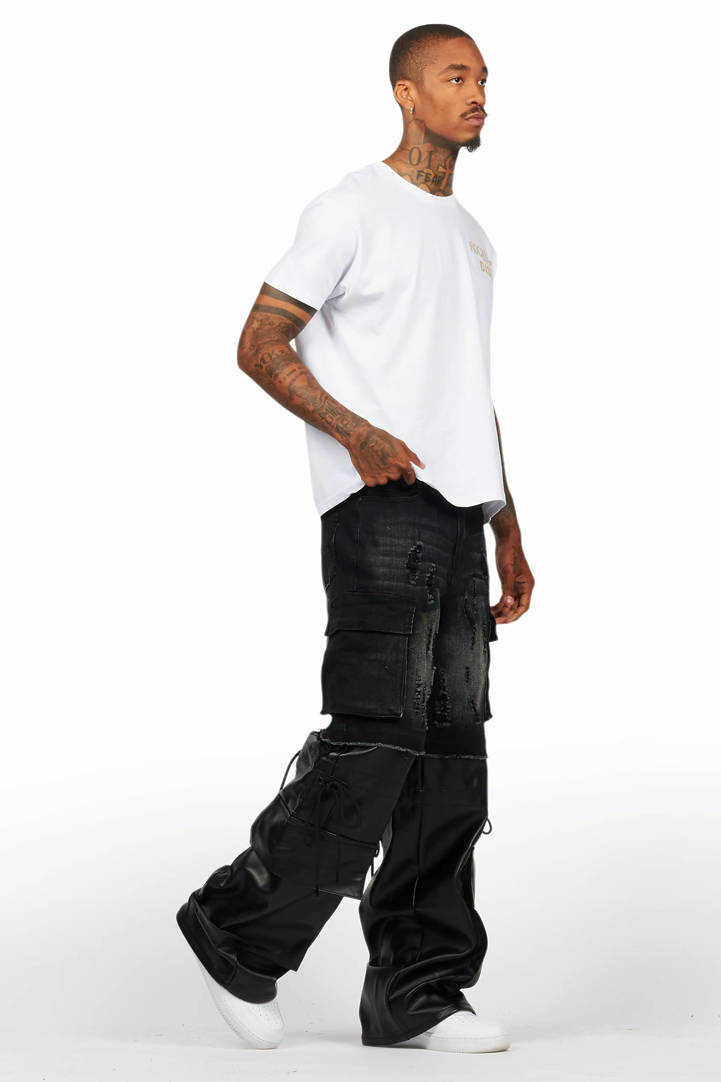 Baatar Black Baggy Fit Jean