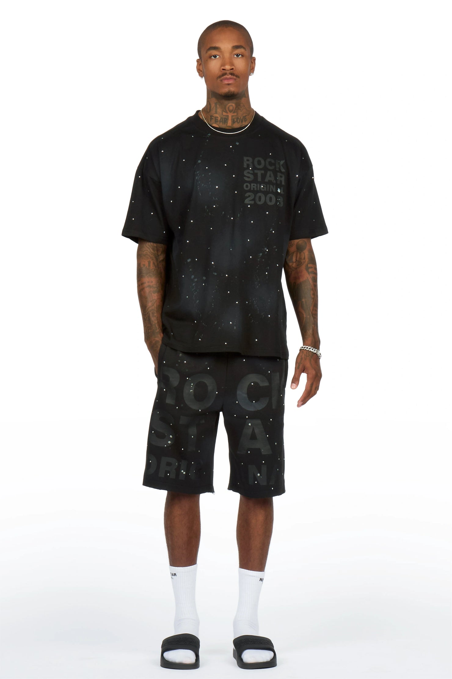 Eliso Black T-Shirt/Short Set