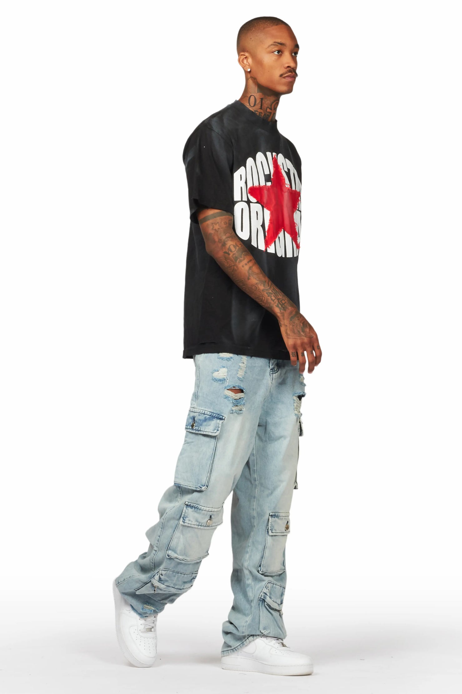 Kostini Light Blue Baggy Fit Jean