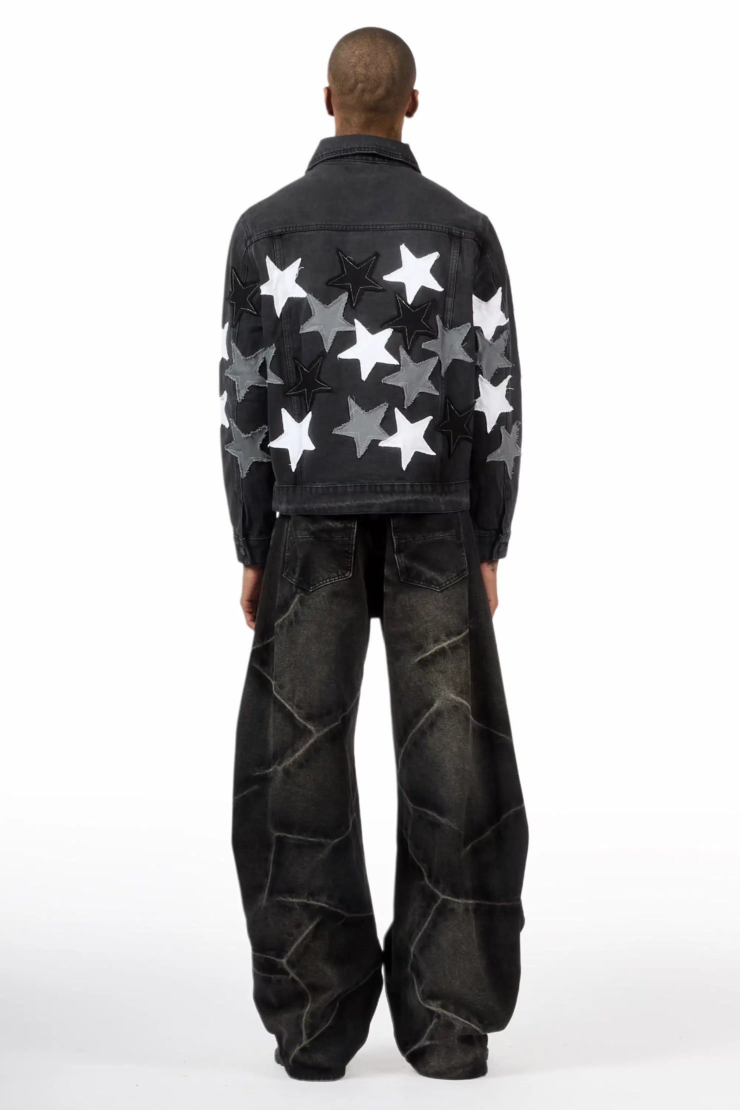 Harlem Dark Grey Barrel Fit Jean