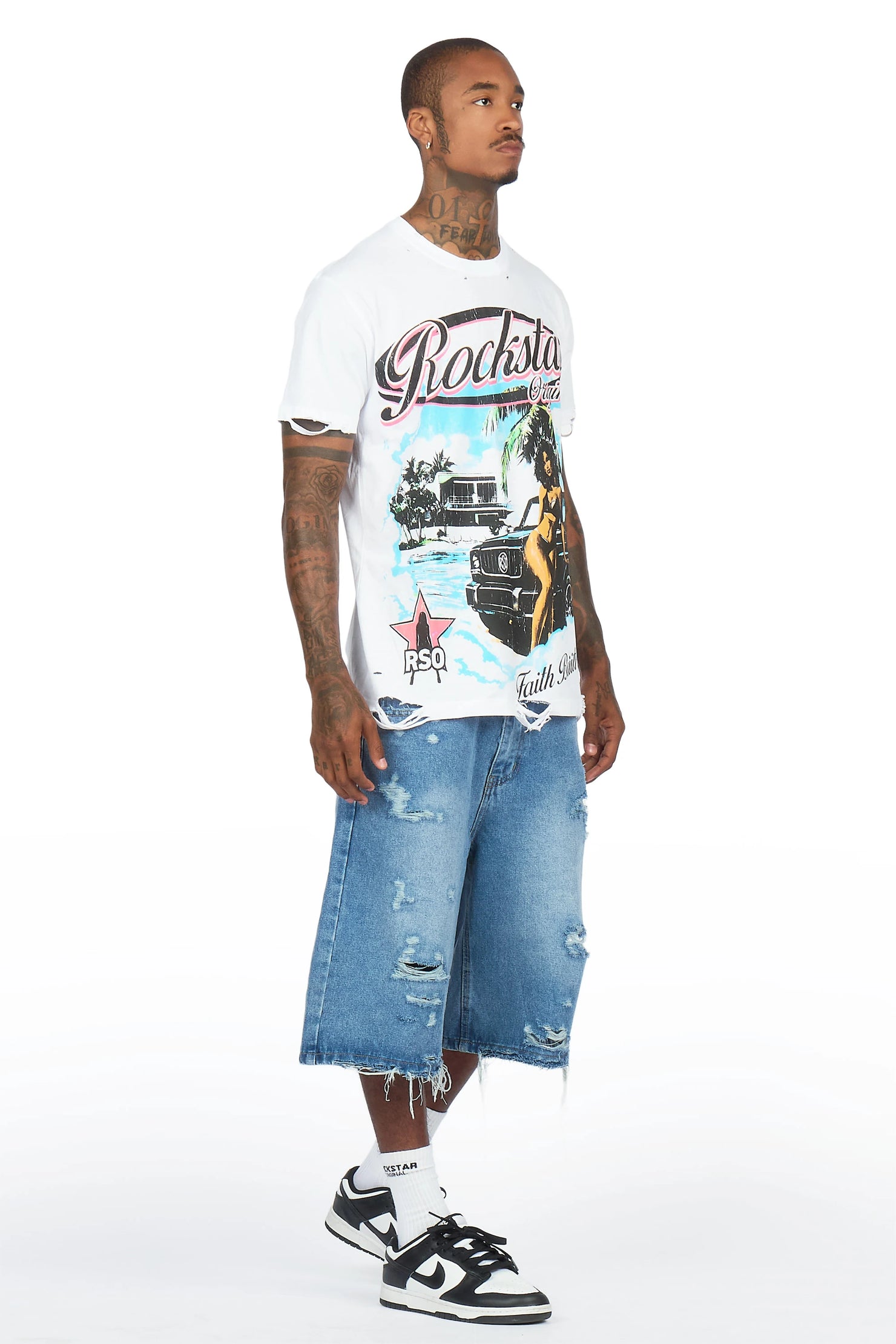 Yayo Indigo Denim Jort