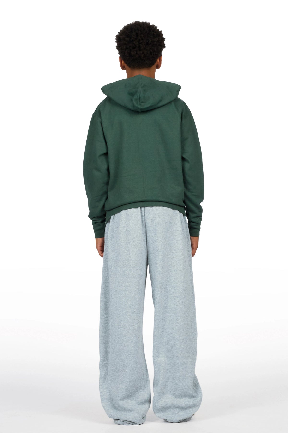 Boys Hazy Heather Grey Super Baggy Track Pant