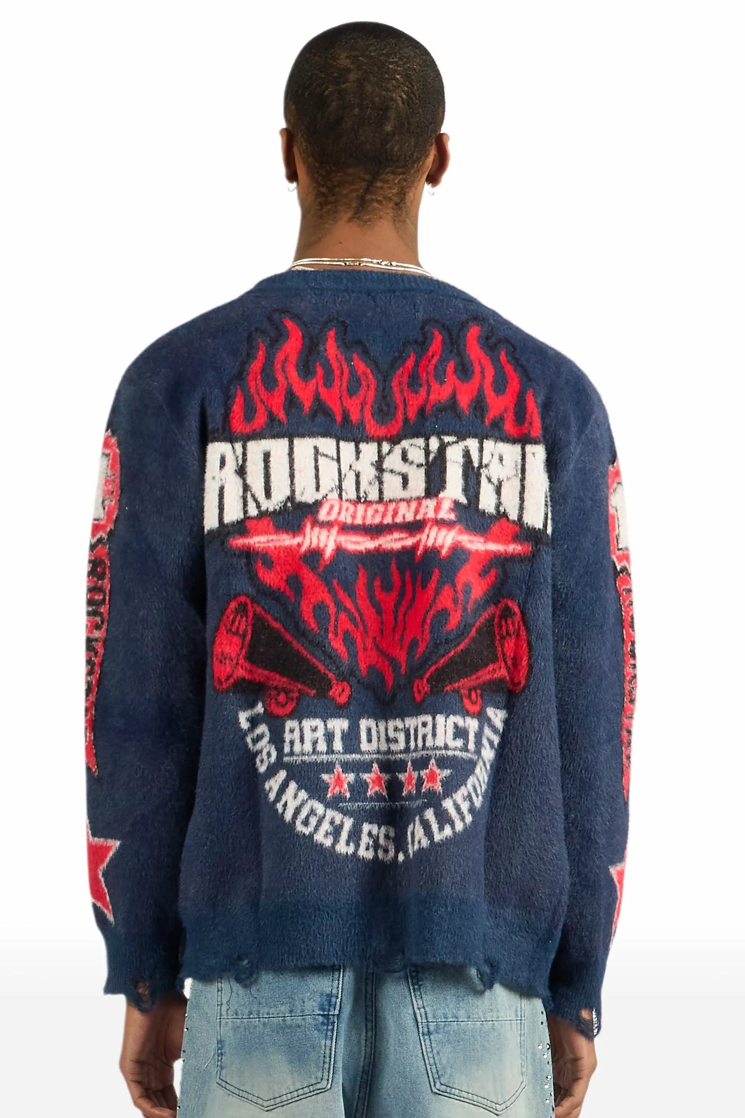 RSO Uni Navy Knit Sweater