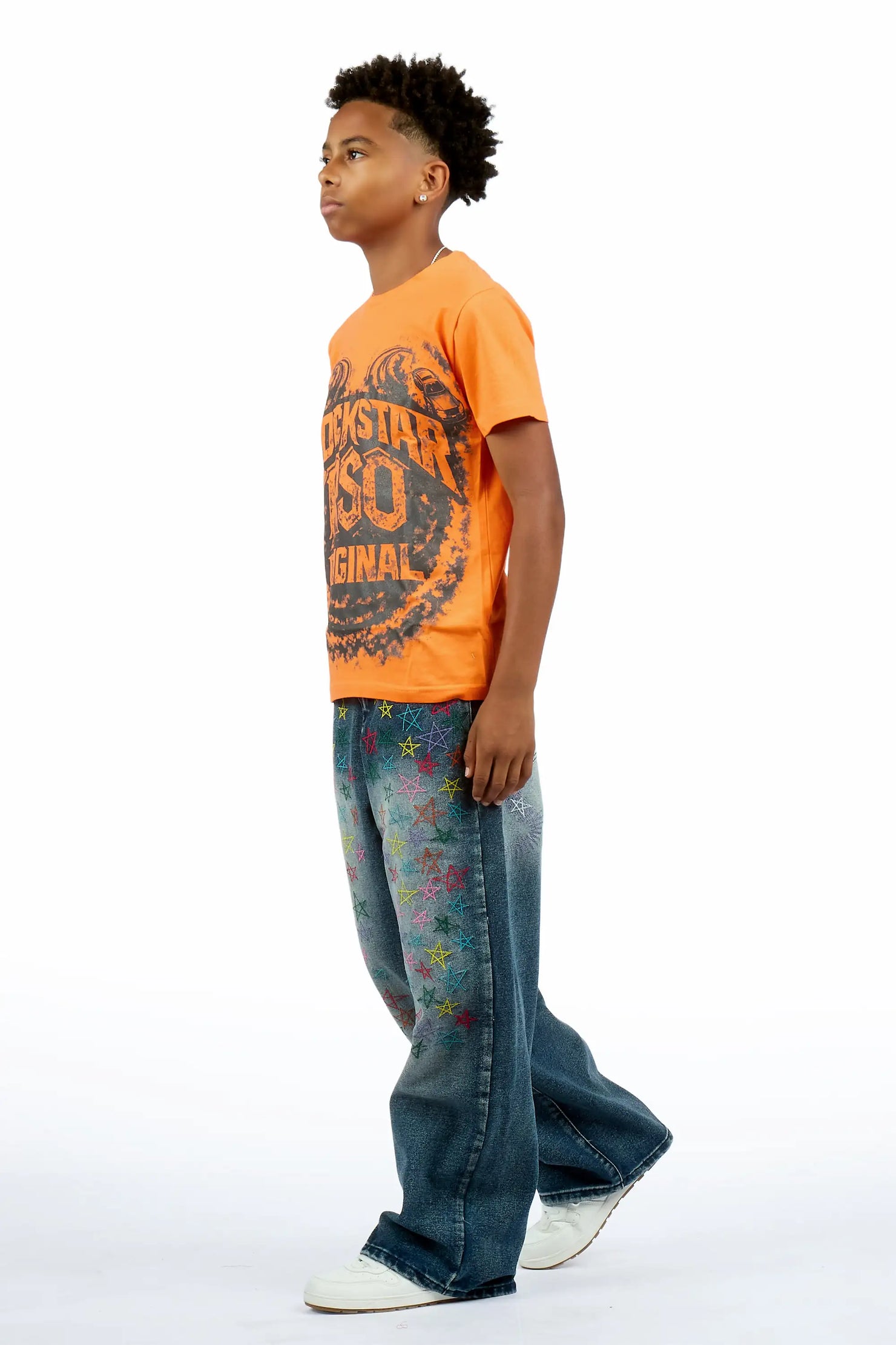 Boys Levi Denim Wash Baggy Fit Jean