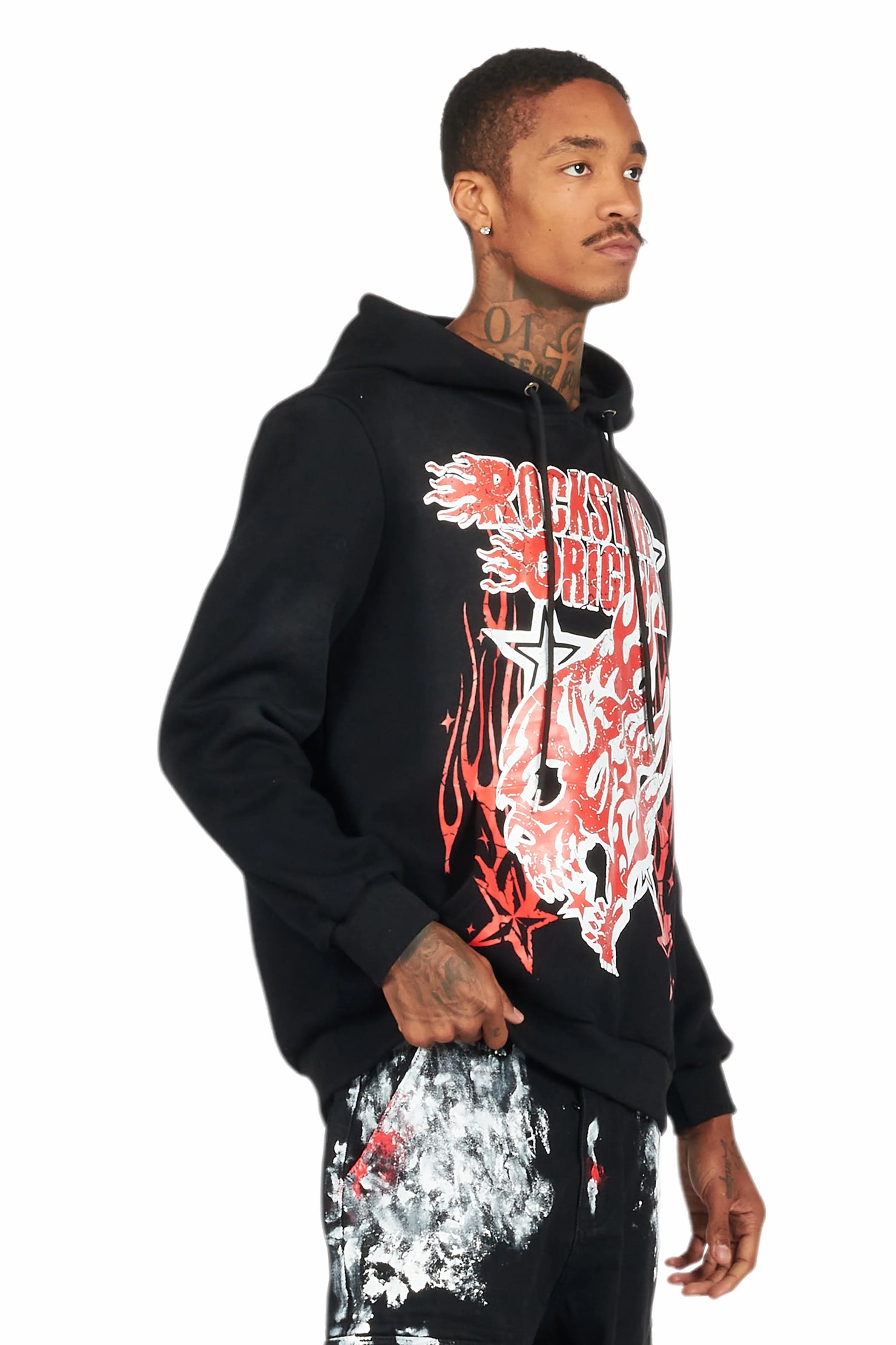 Smitty Black Graphic Hoodie