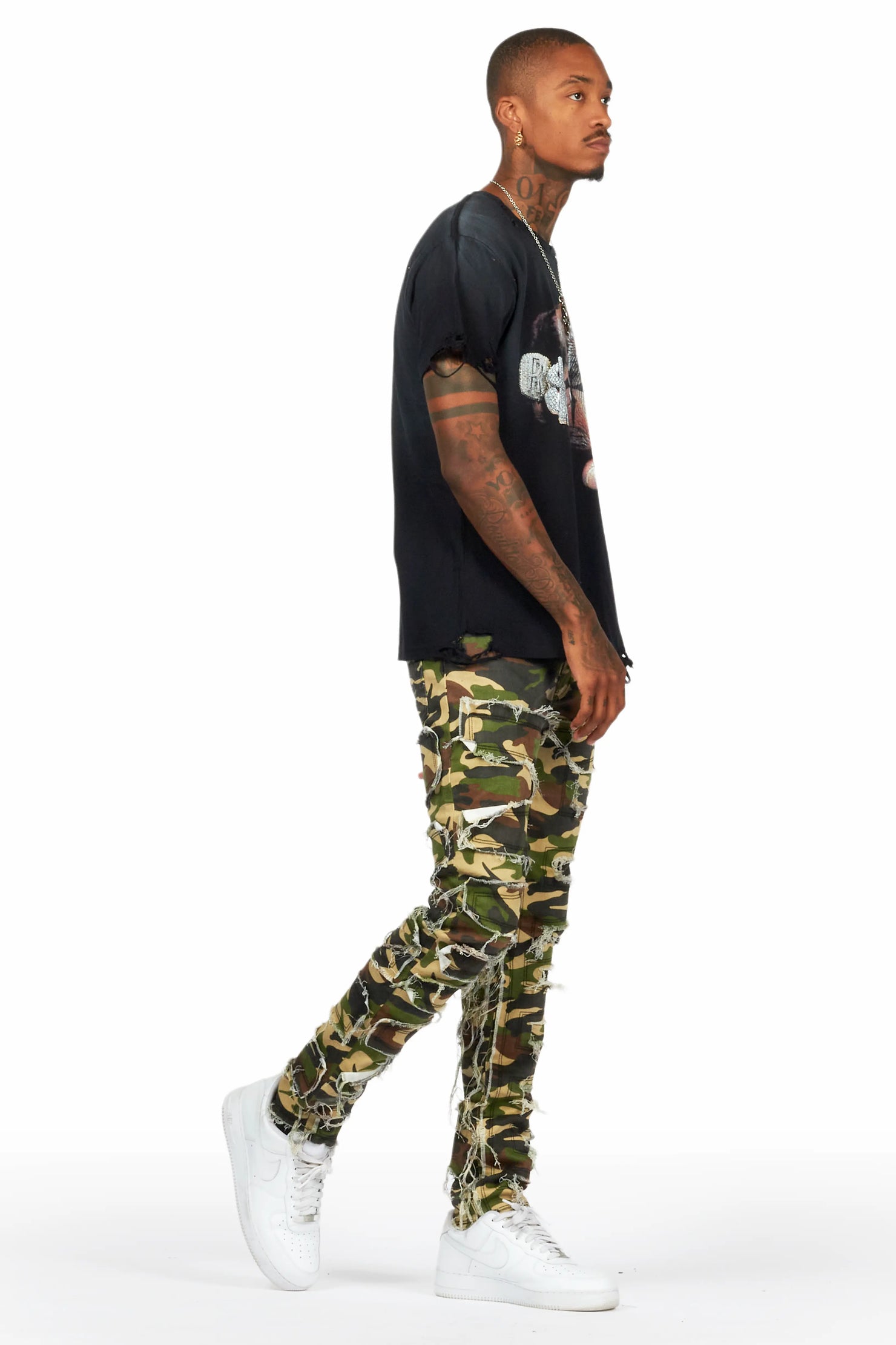 Shake Faded Camo Slim Fit Jean