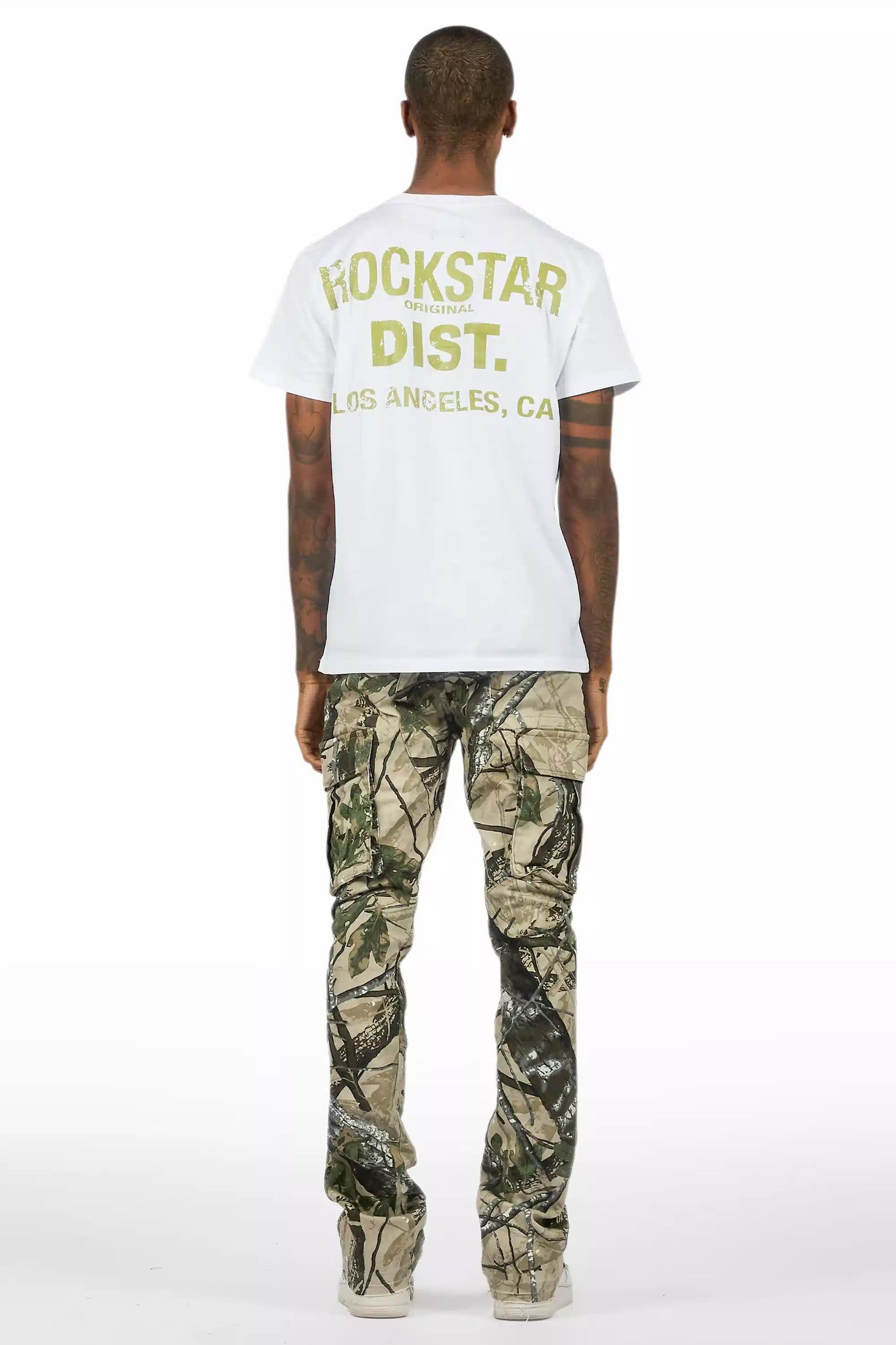 Lake White T-Shirt/Stacked Flare Jean Bundle