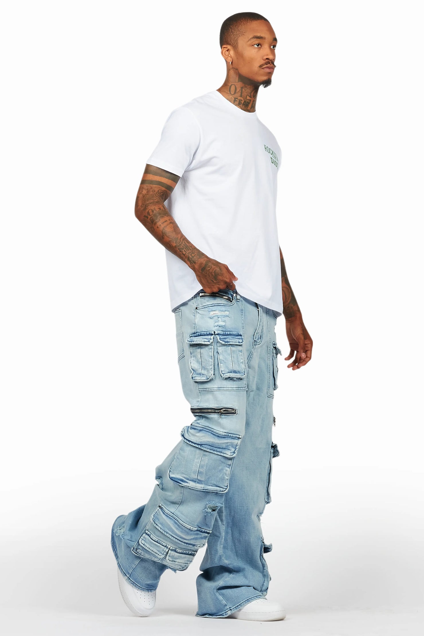 Zorig Light Blue Baggy Fit Jean