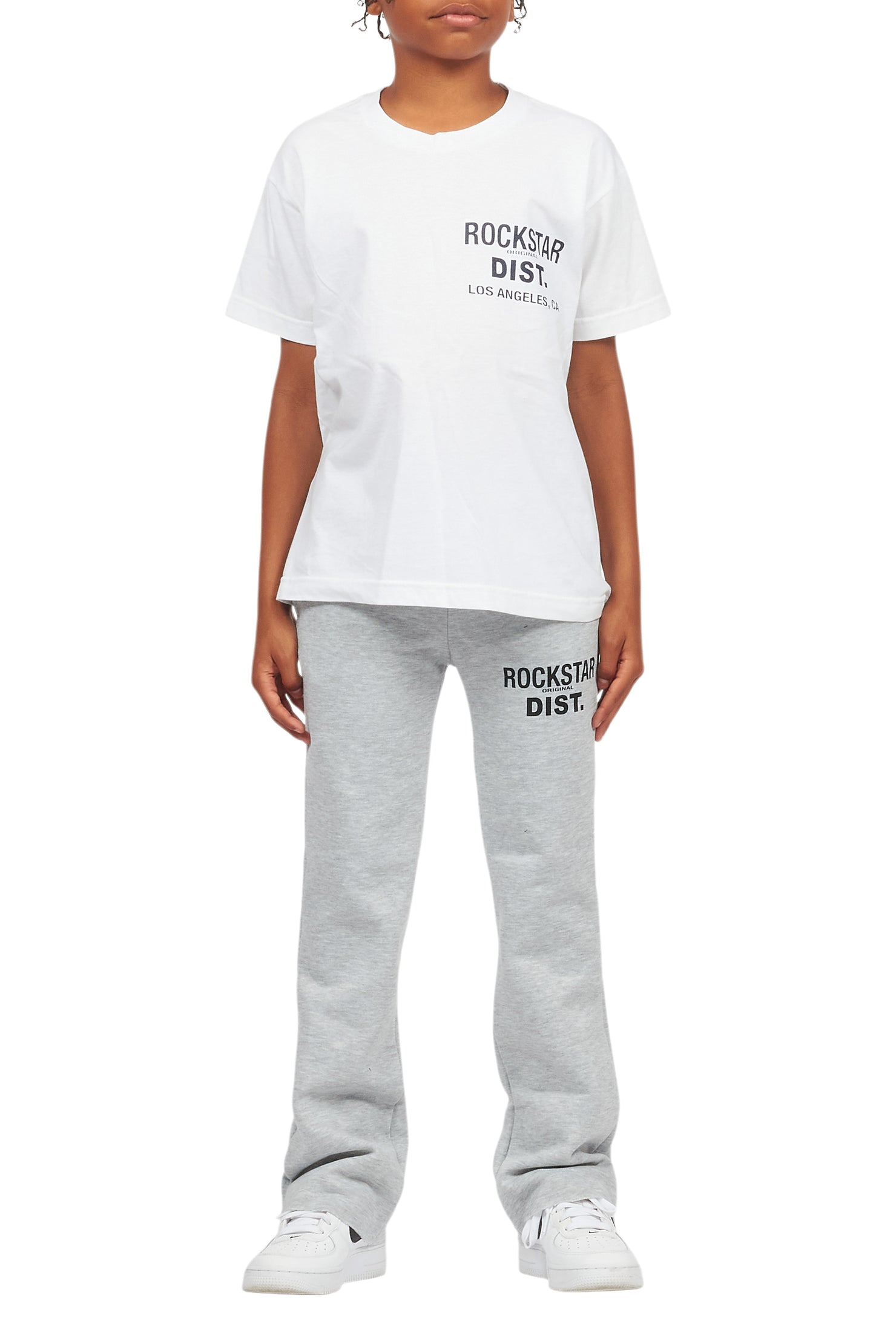 Boys Alpine Grey Stacked Trackpant