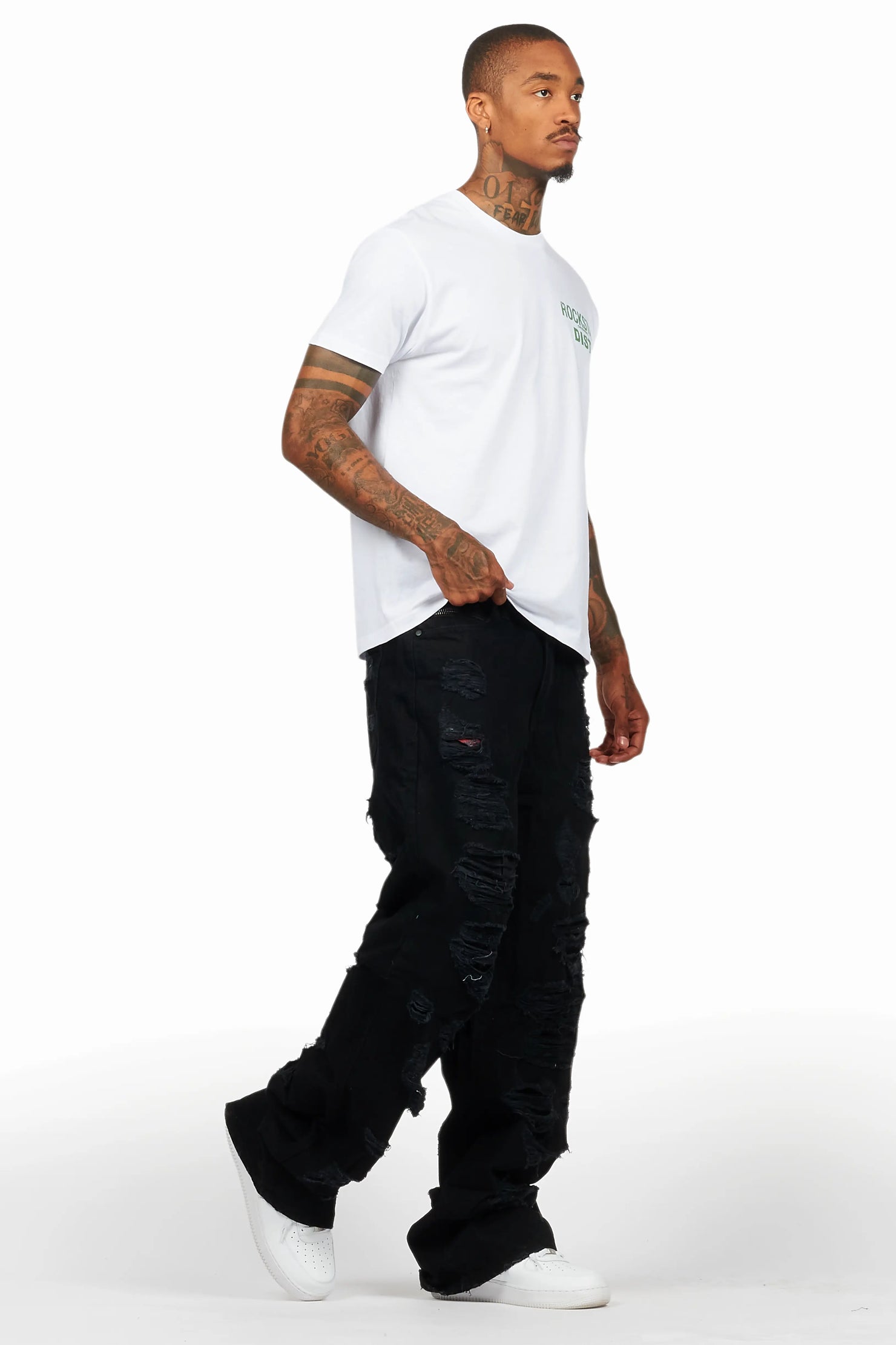 Mical Black Baggy Fit Jean