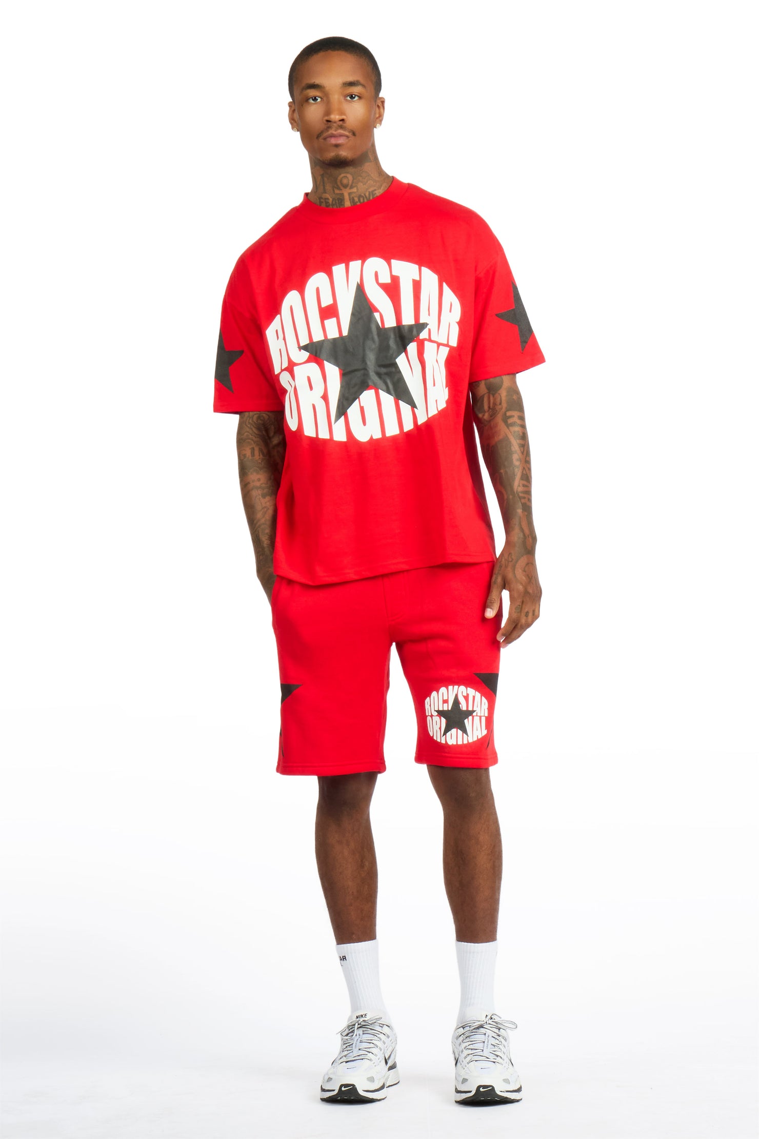 States Red/White Short Set