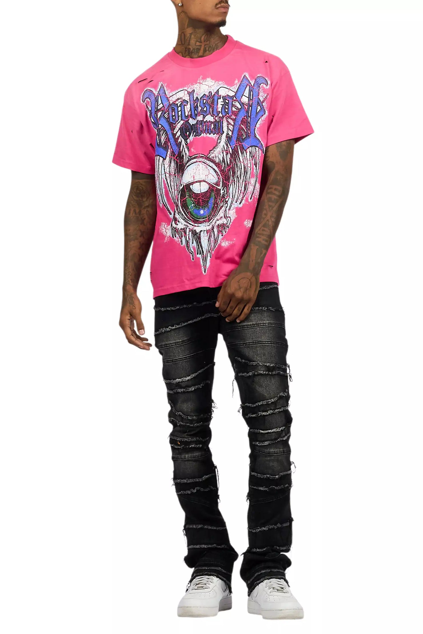 Fenton Fuchsia Oversized Graphic T-Shirt