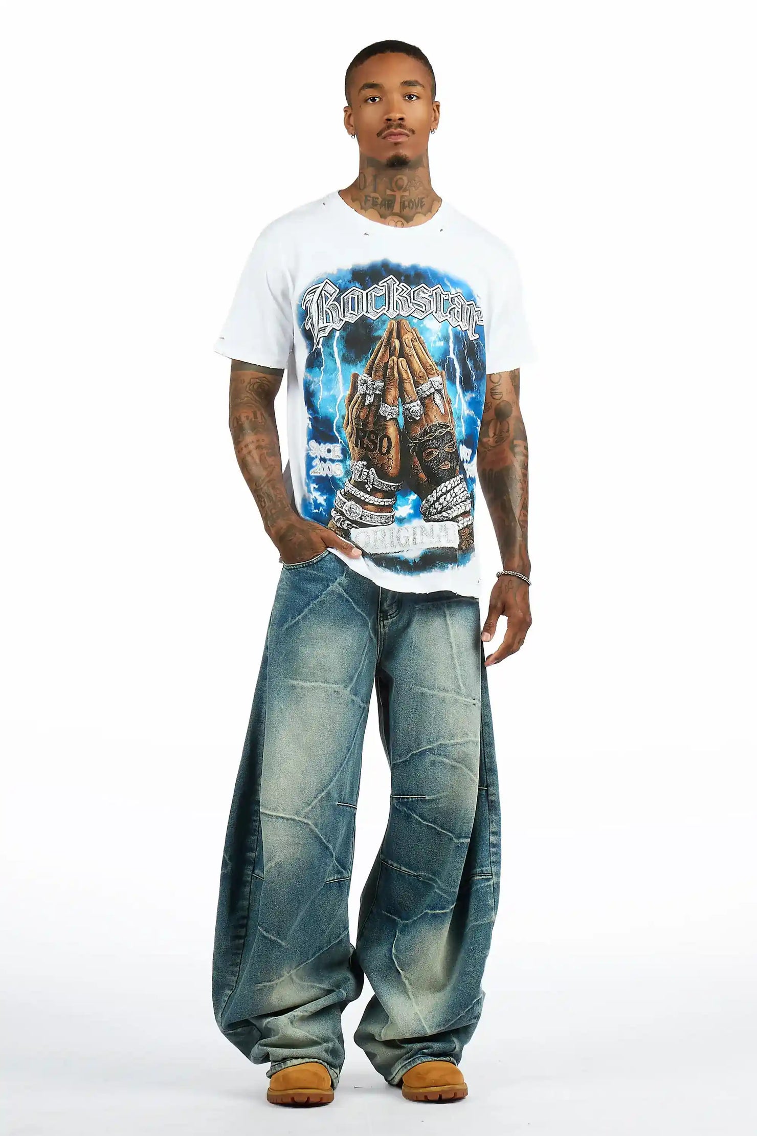 Thorne White Oversized Graphic T-Shirt