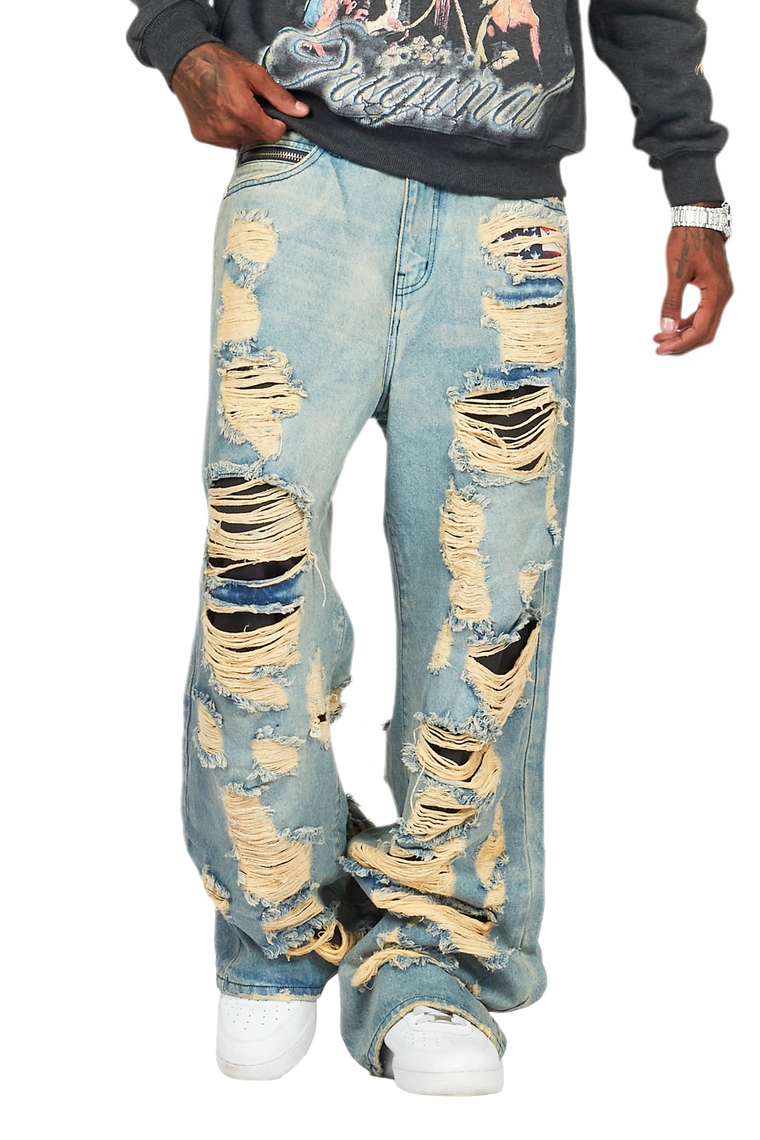 Mical Blue Baggy Fit Jean