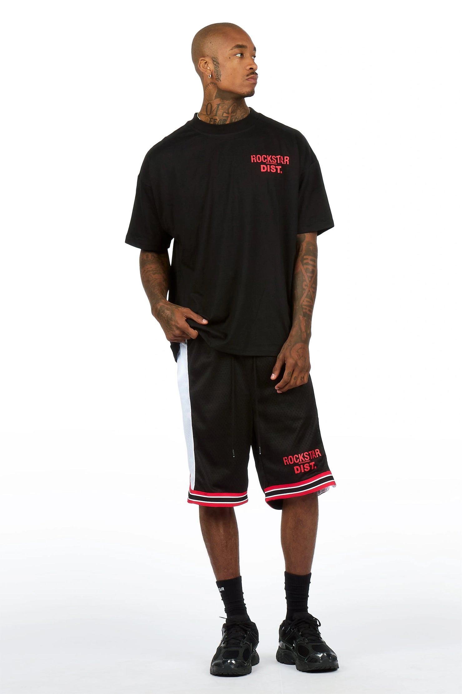 Suzano Black/Black T-Shirt/Short Set