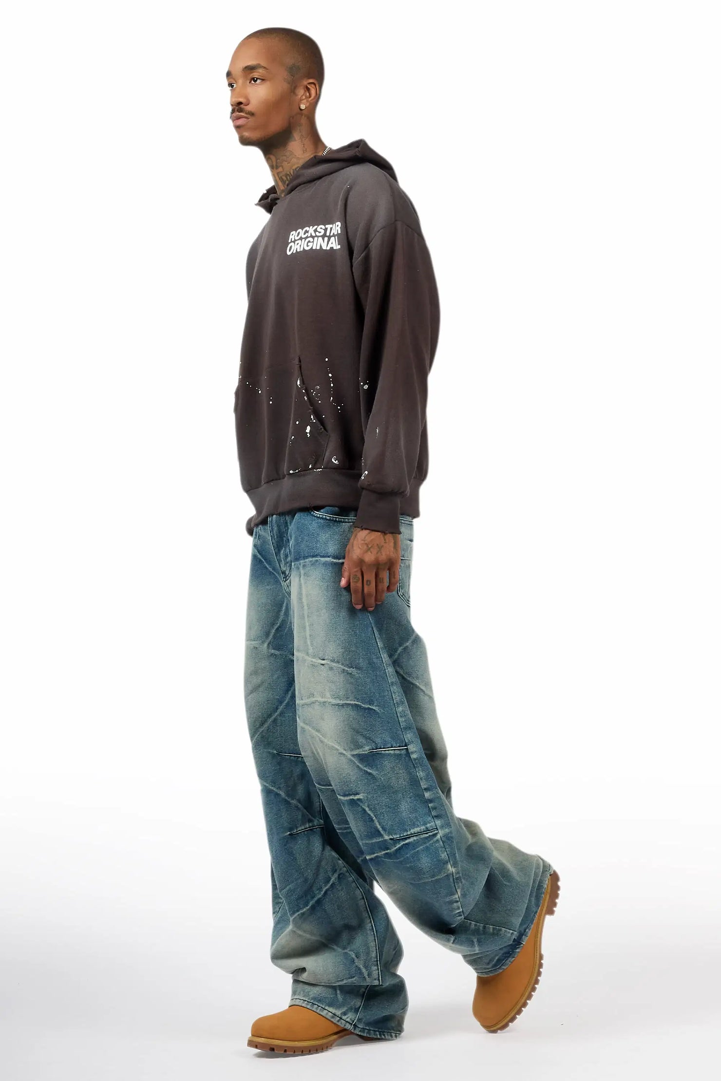 Harlem Blue Barrel Fit Jean