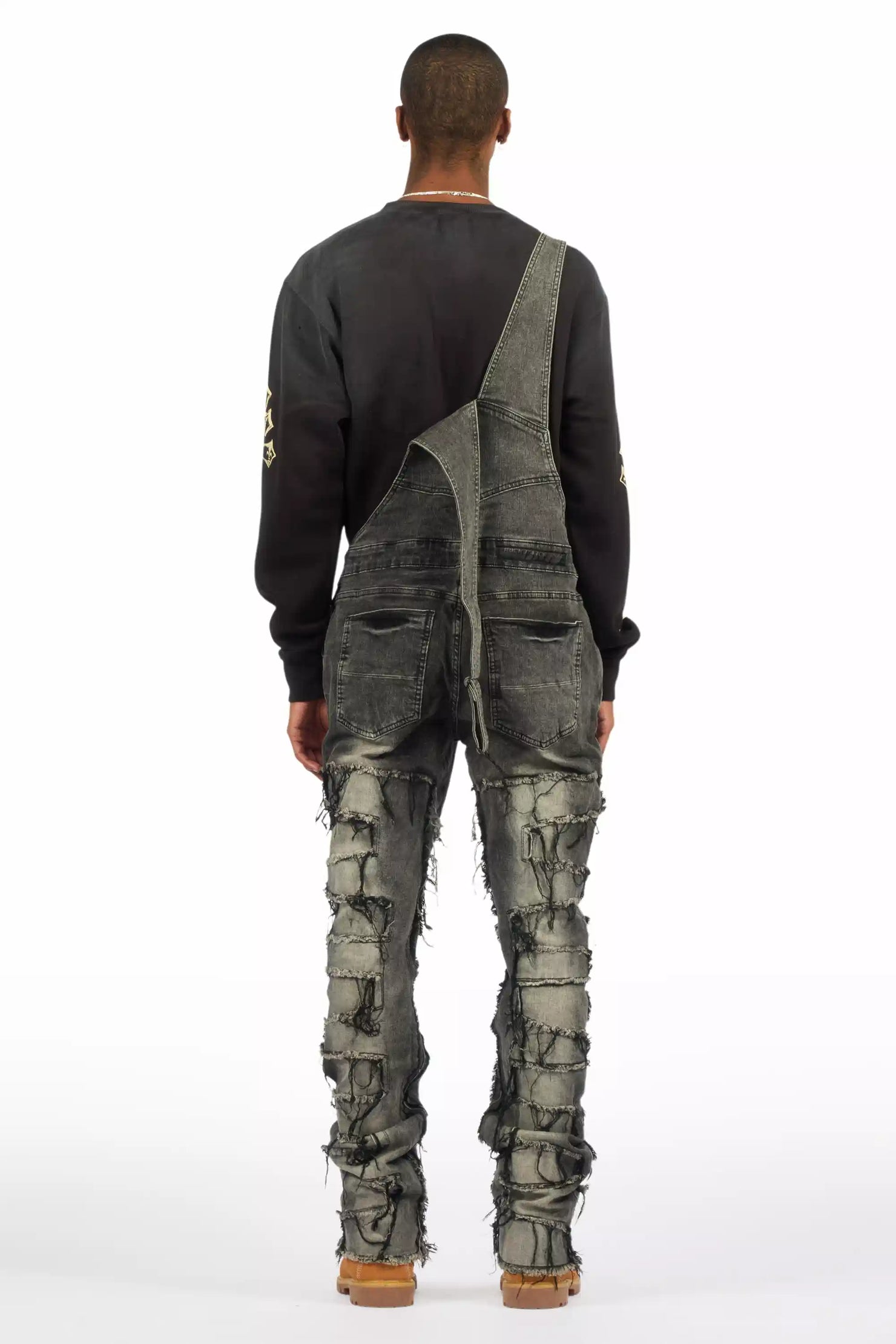 Alfie Grey Denim Overall