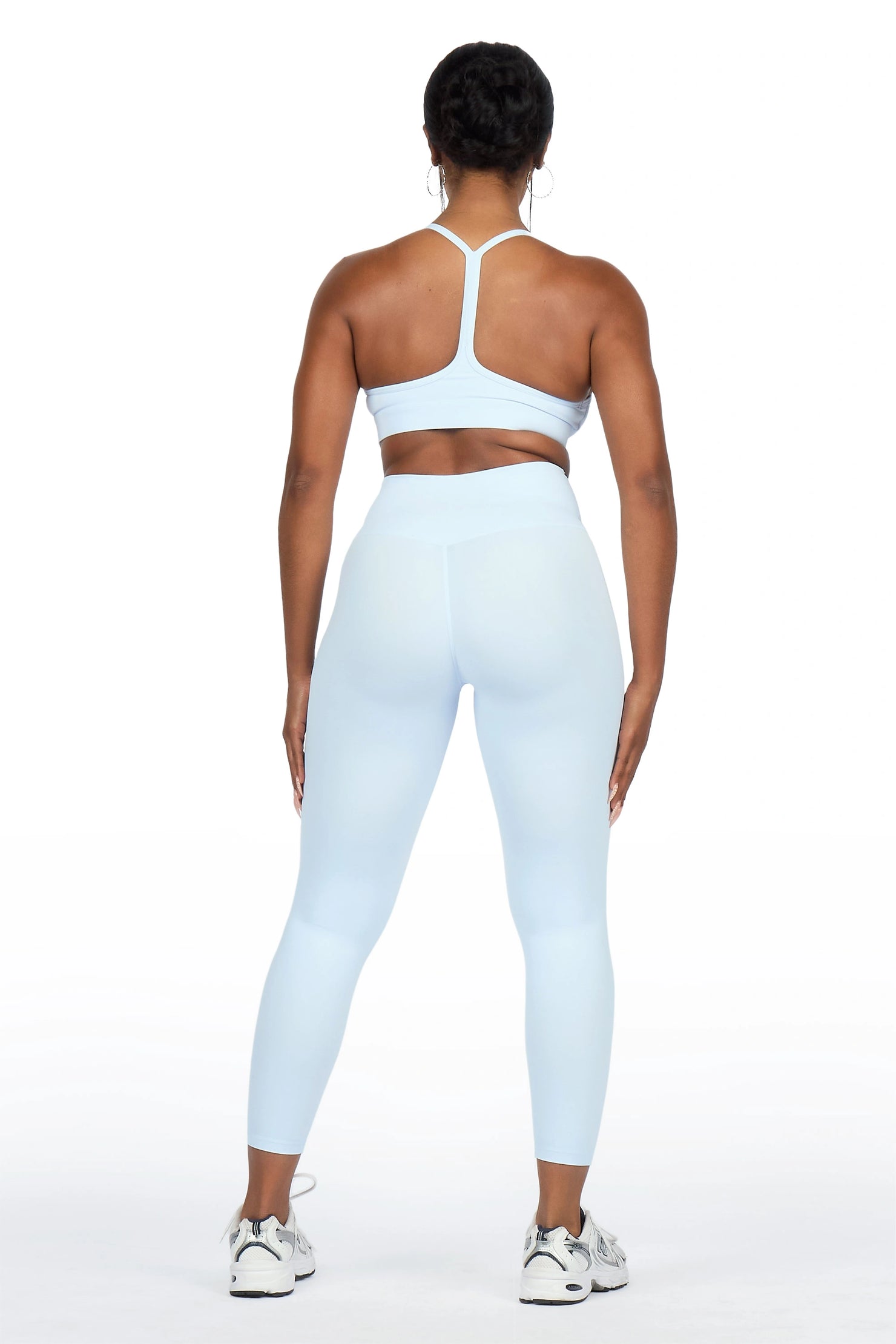 Jameka Light Blue Tank Active Legging Set