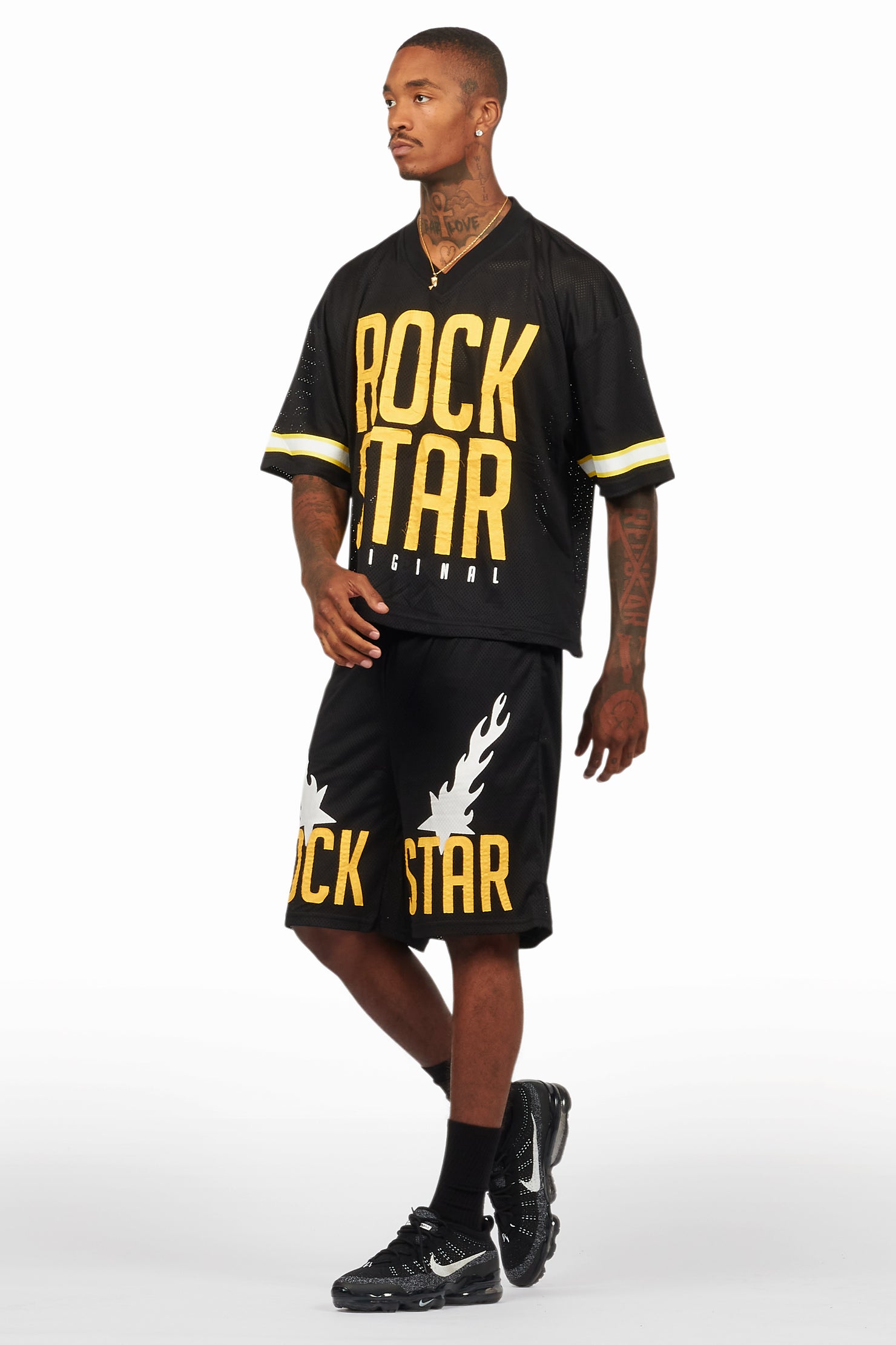 Climi Black T-Shirt/Short Set