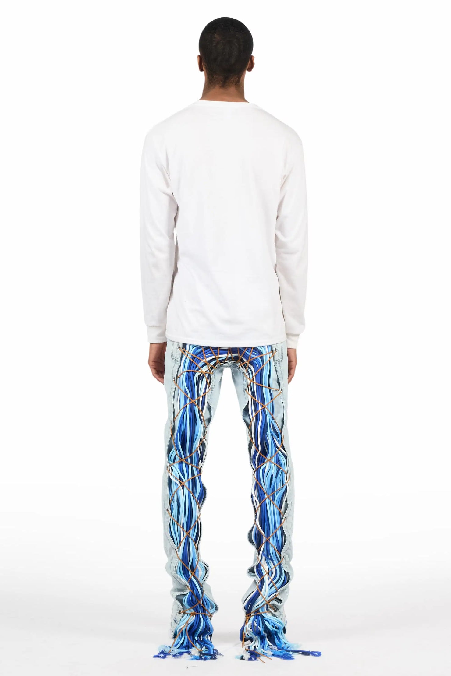 Otto Light Blue Stacked Flare Jean