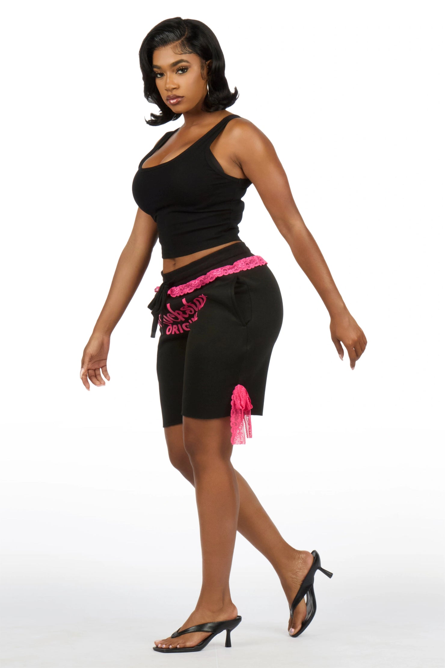 Lala Black Baggy Short