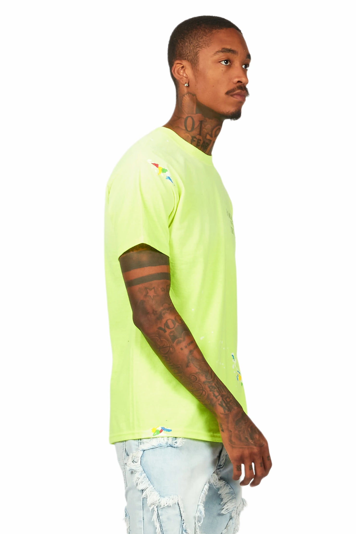 Palmer Neon Yellow Graphic T-Shirt