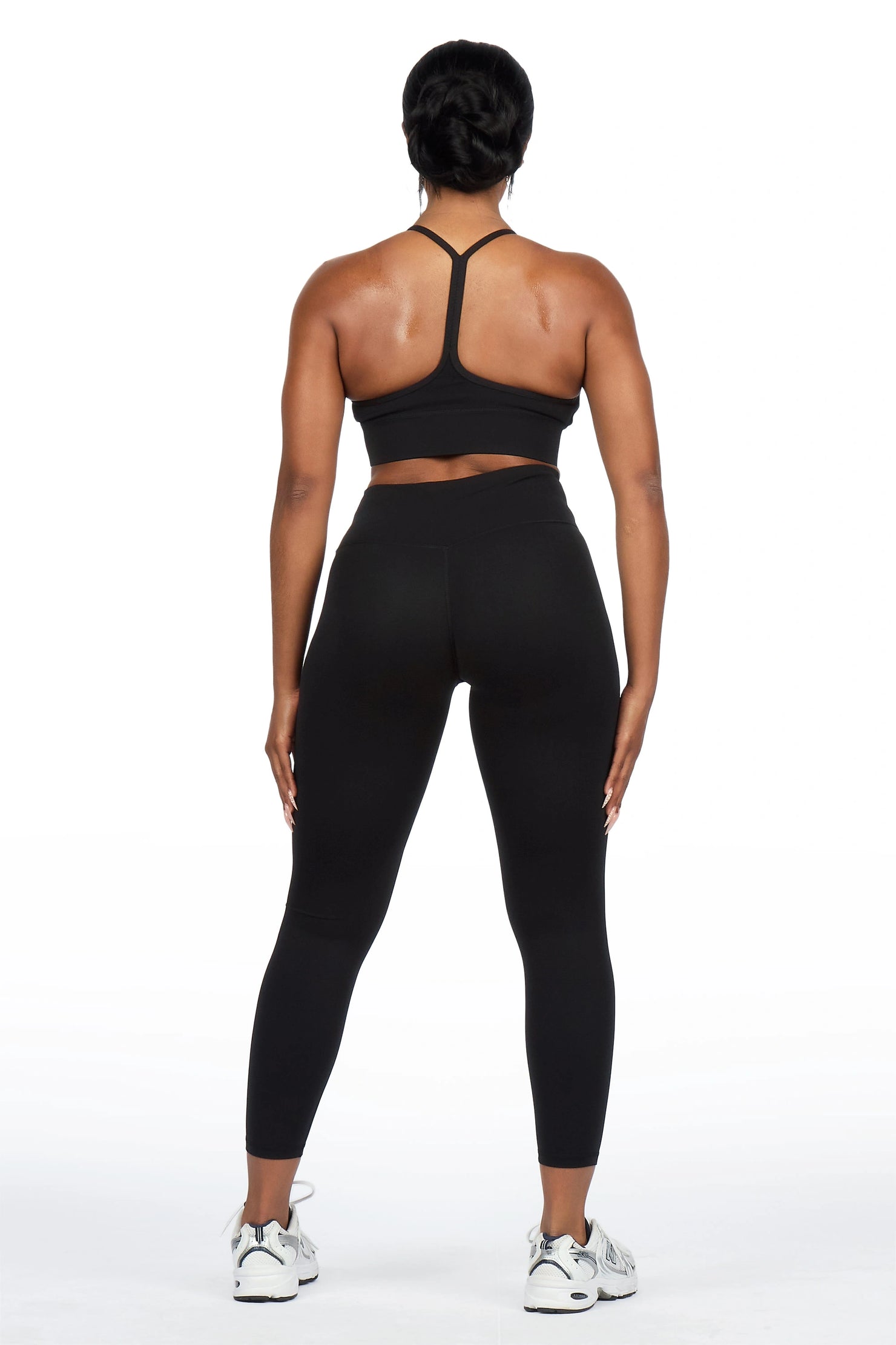 Jameka Black Tank Active Legging Set