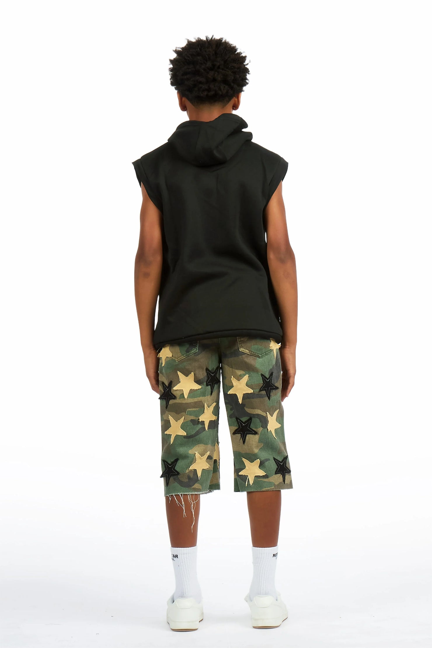 Boys Starlane Camo Denim Jort