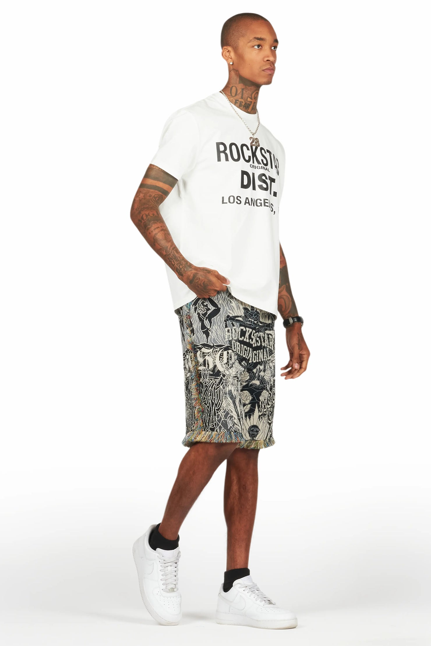 Tappy White/Black T-Shirt Short Set