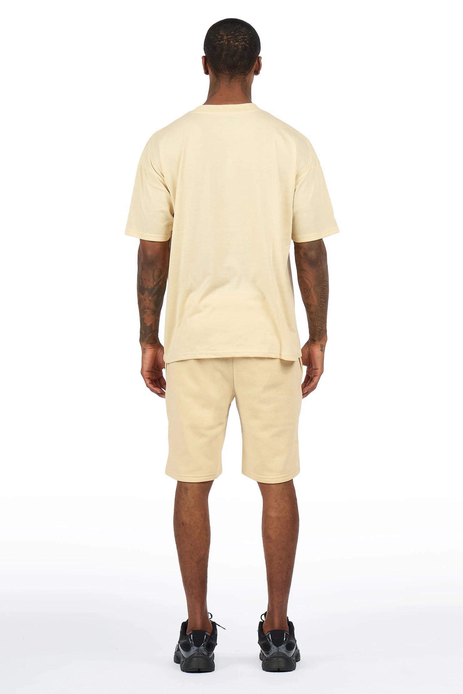 Shoota Beige/Black Short Set