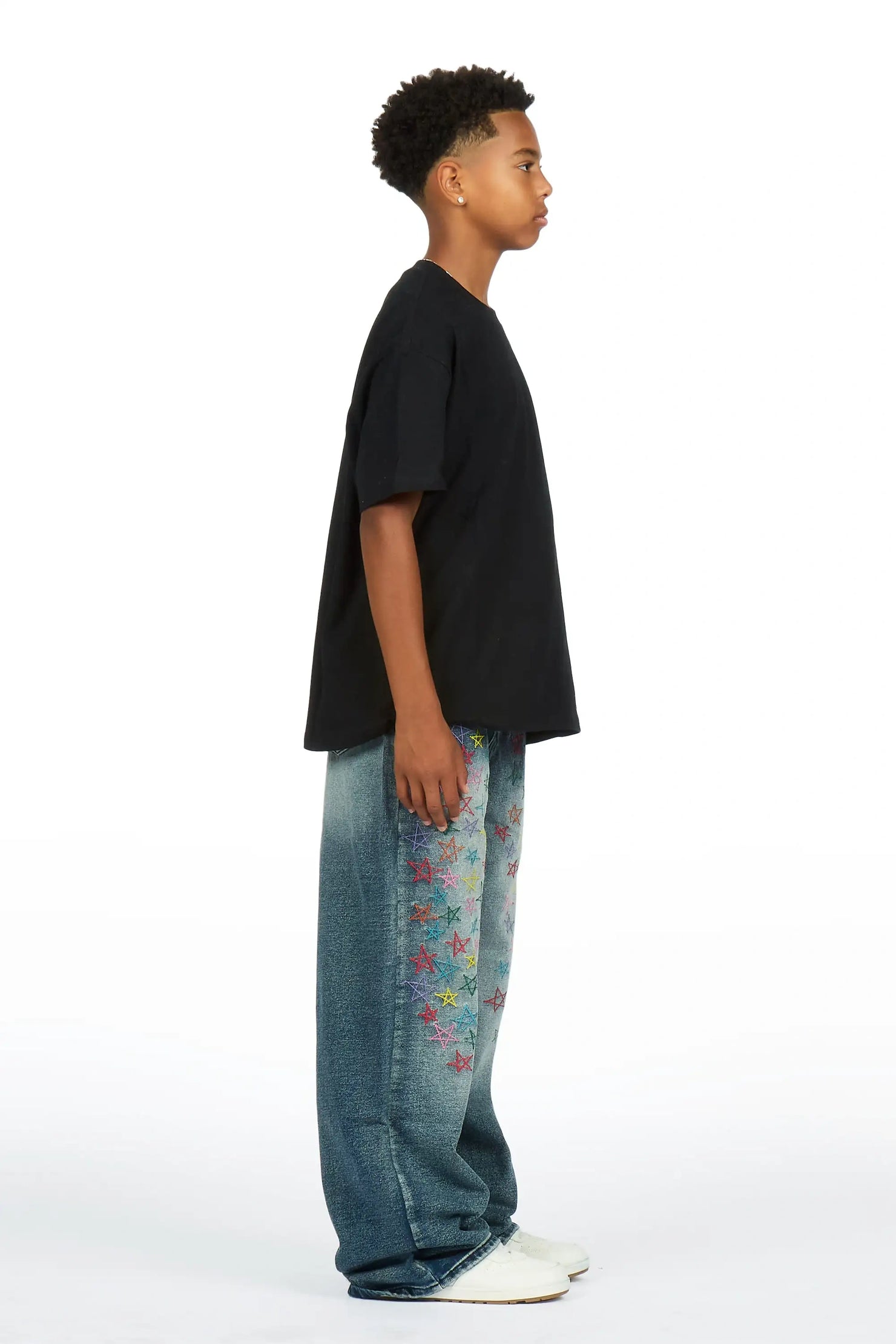 Boys Levi Denim Wash Baggy Fit Jean