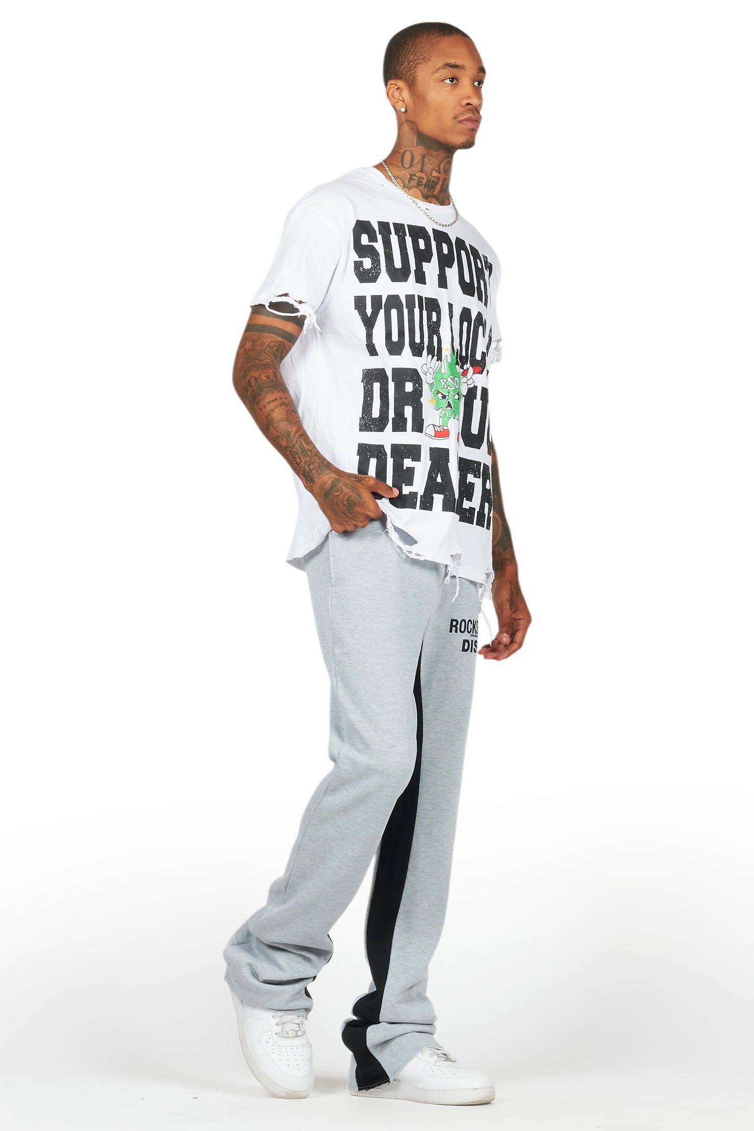 Alpine Heather Grey Baggy Pant