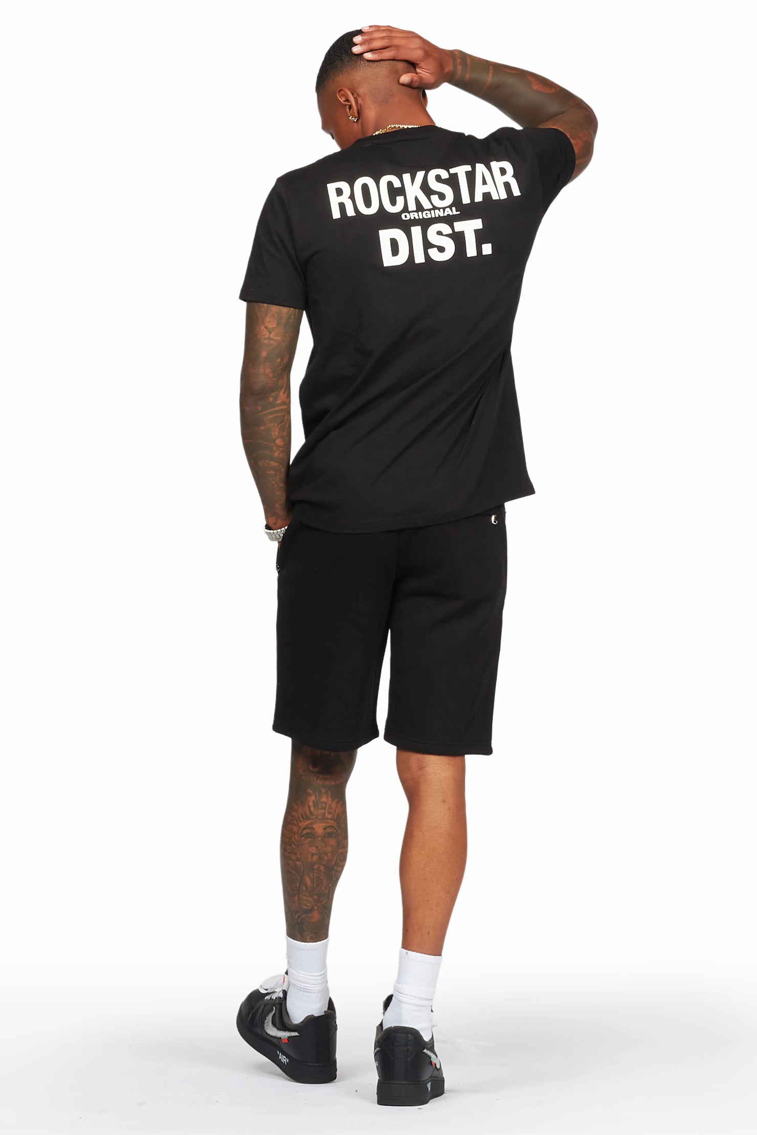 Alpine Black T-Shirt/Short Set