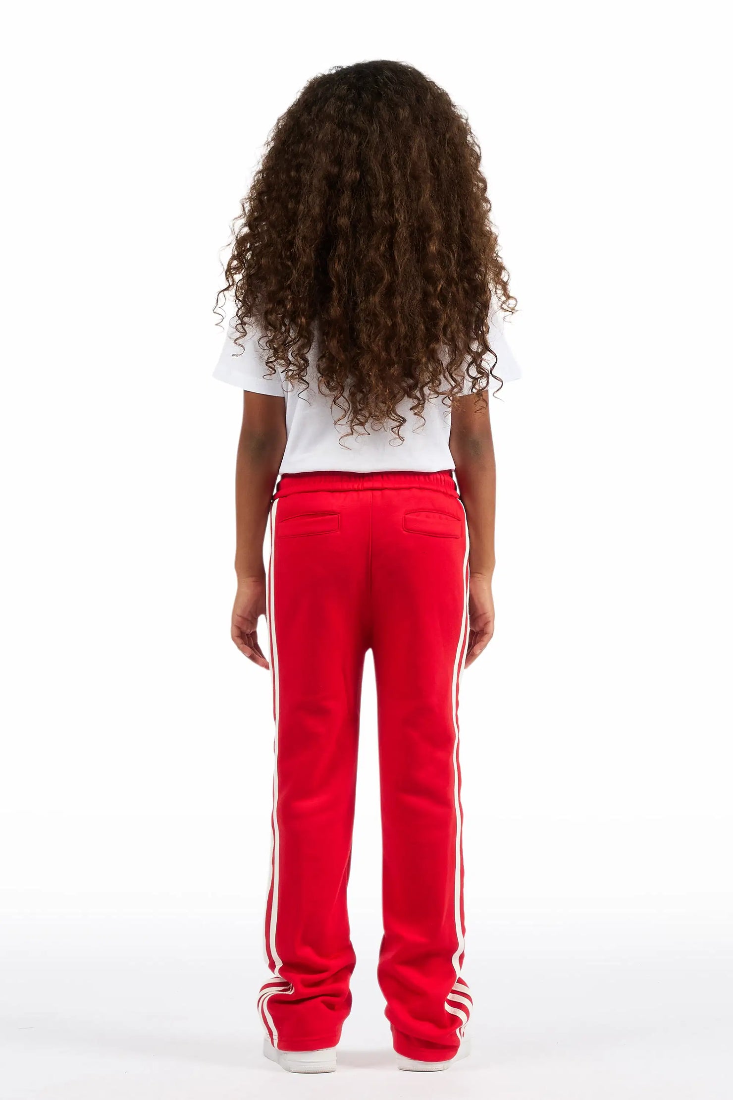 Girls Gerrit  Red  Baggy Stacked Flare Pants