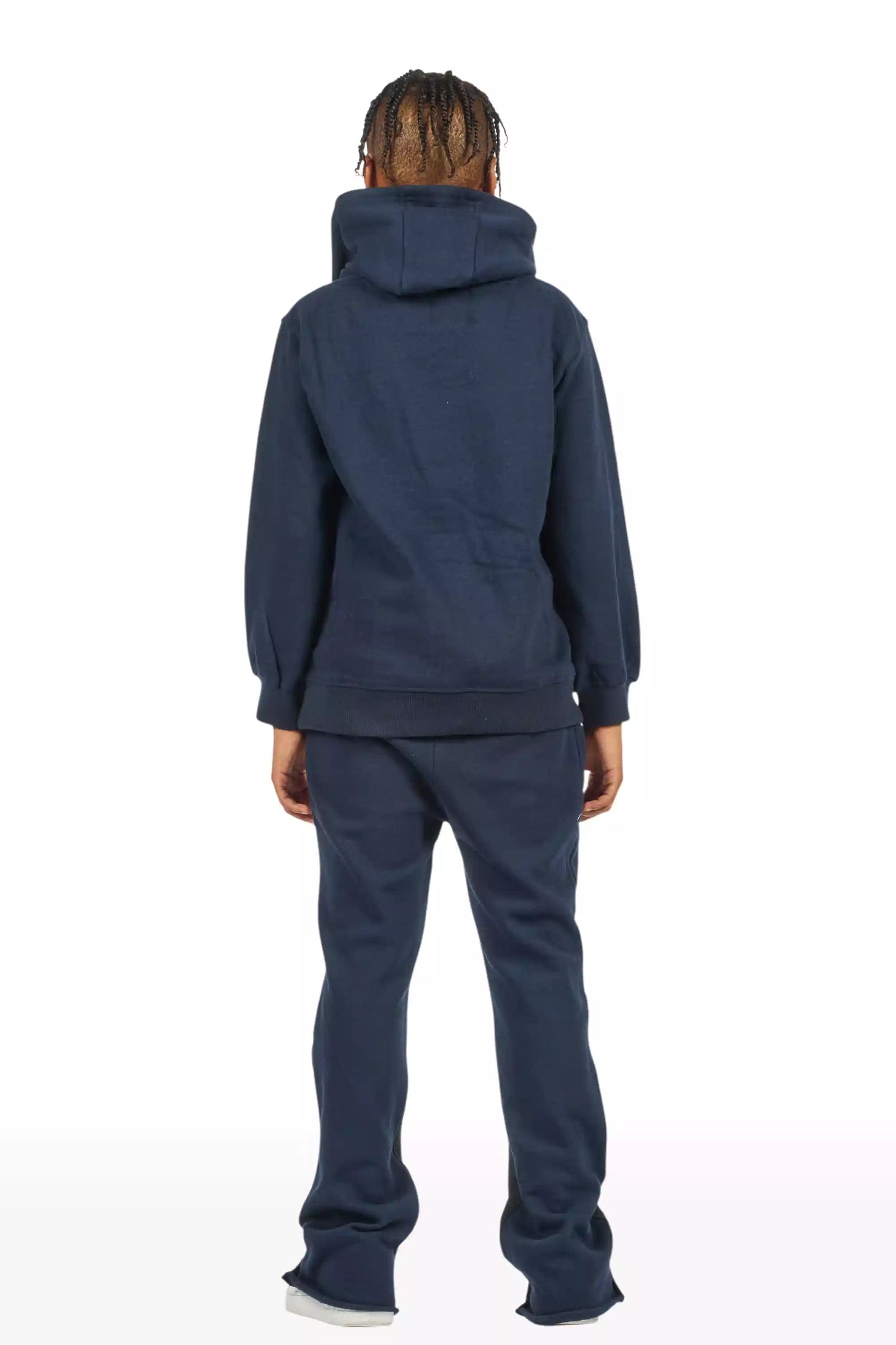 Boys Beno Navy/Pink Stacked Flare Track Set