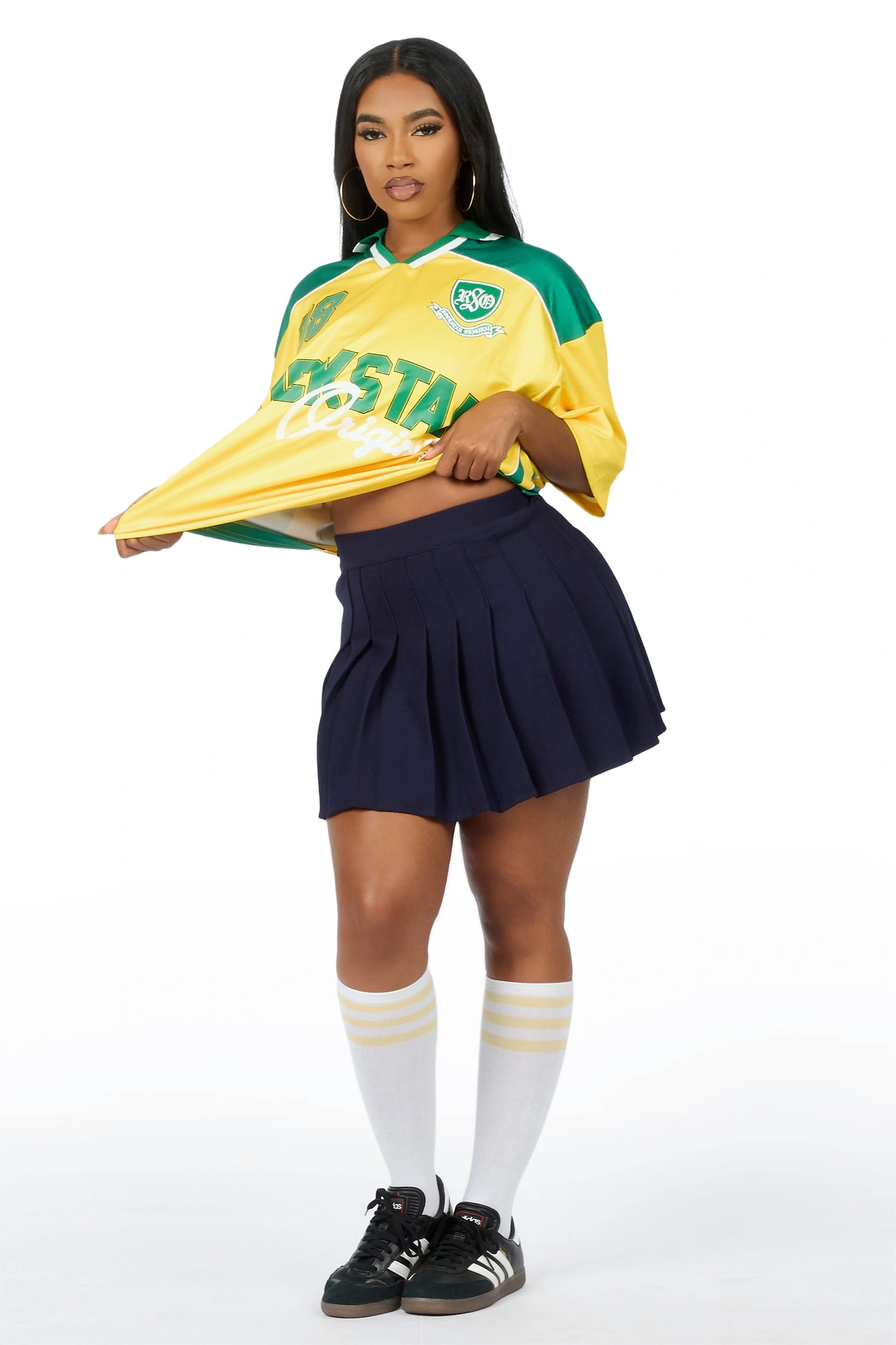 Sheanette Yellow/Green Graphic Jersey