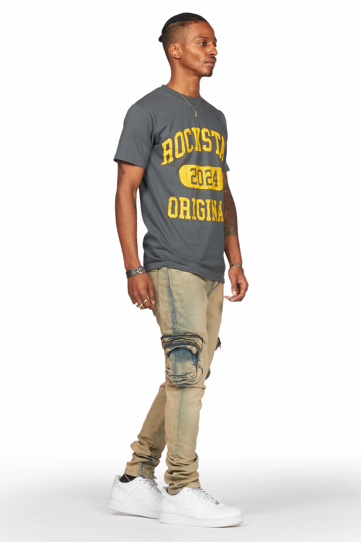 Falan Tint Skinny Fit Cargo Jean